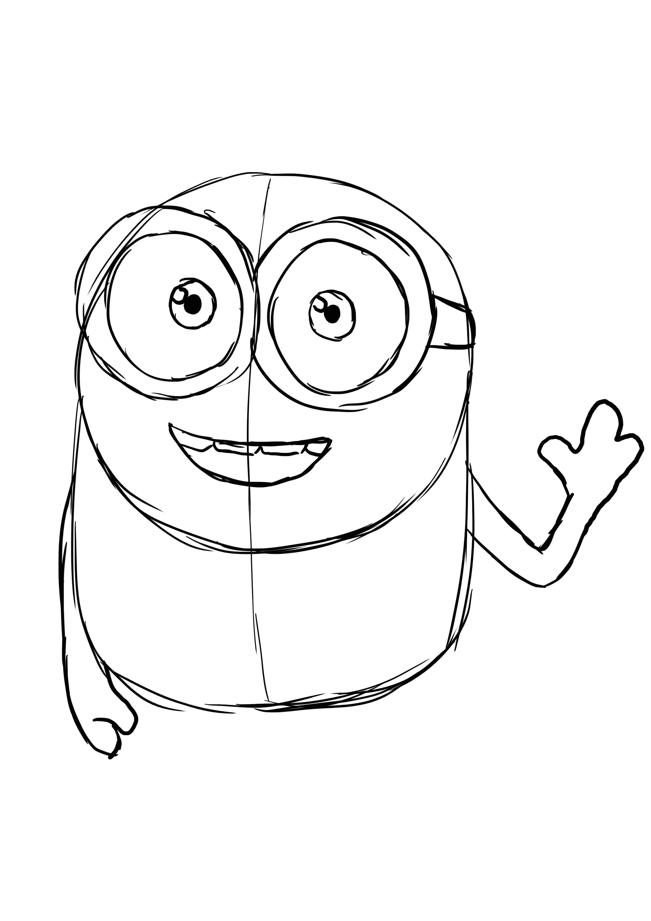 dessin de la main du minion