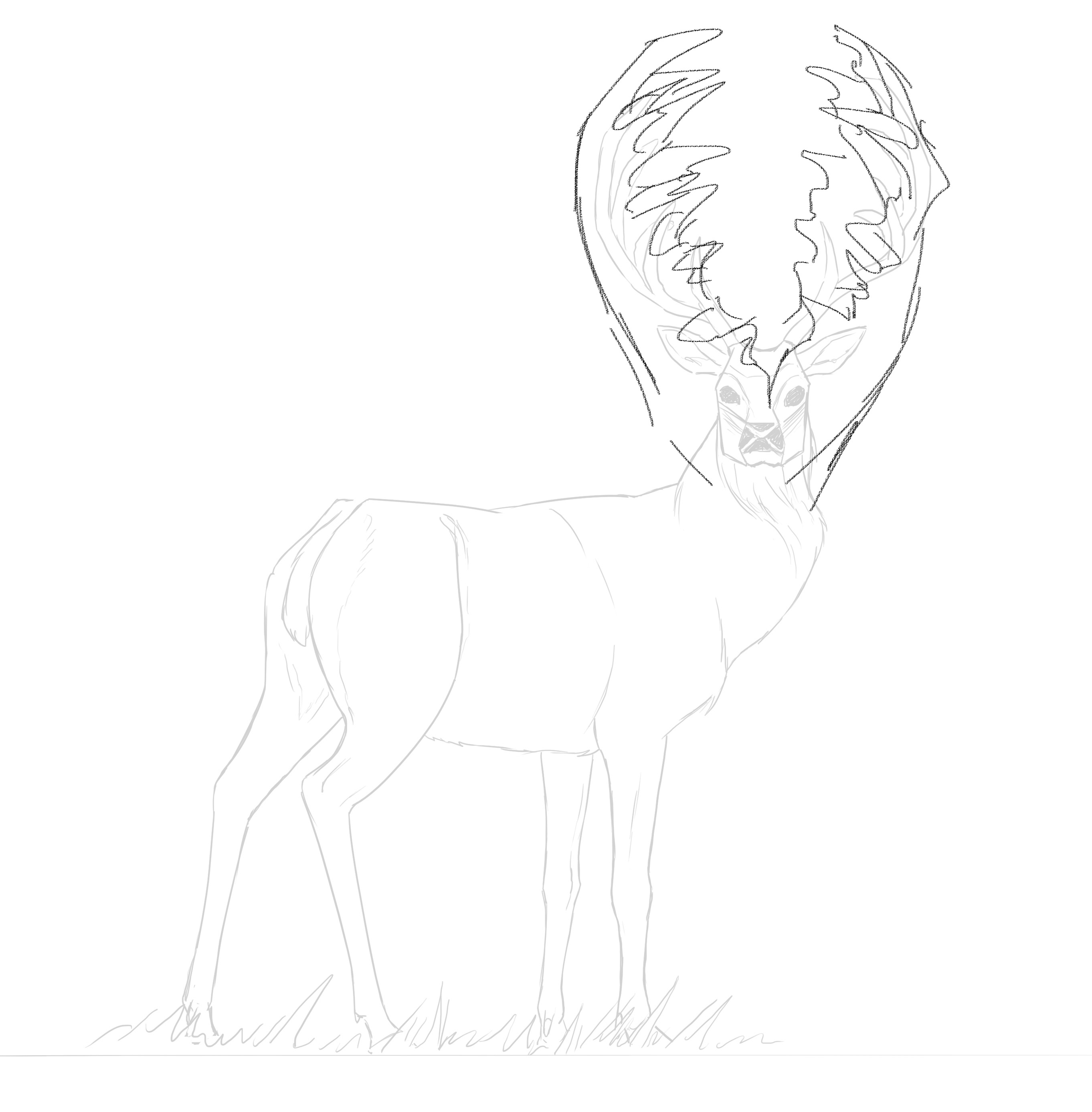 Dessiner les cornes du monstre