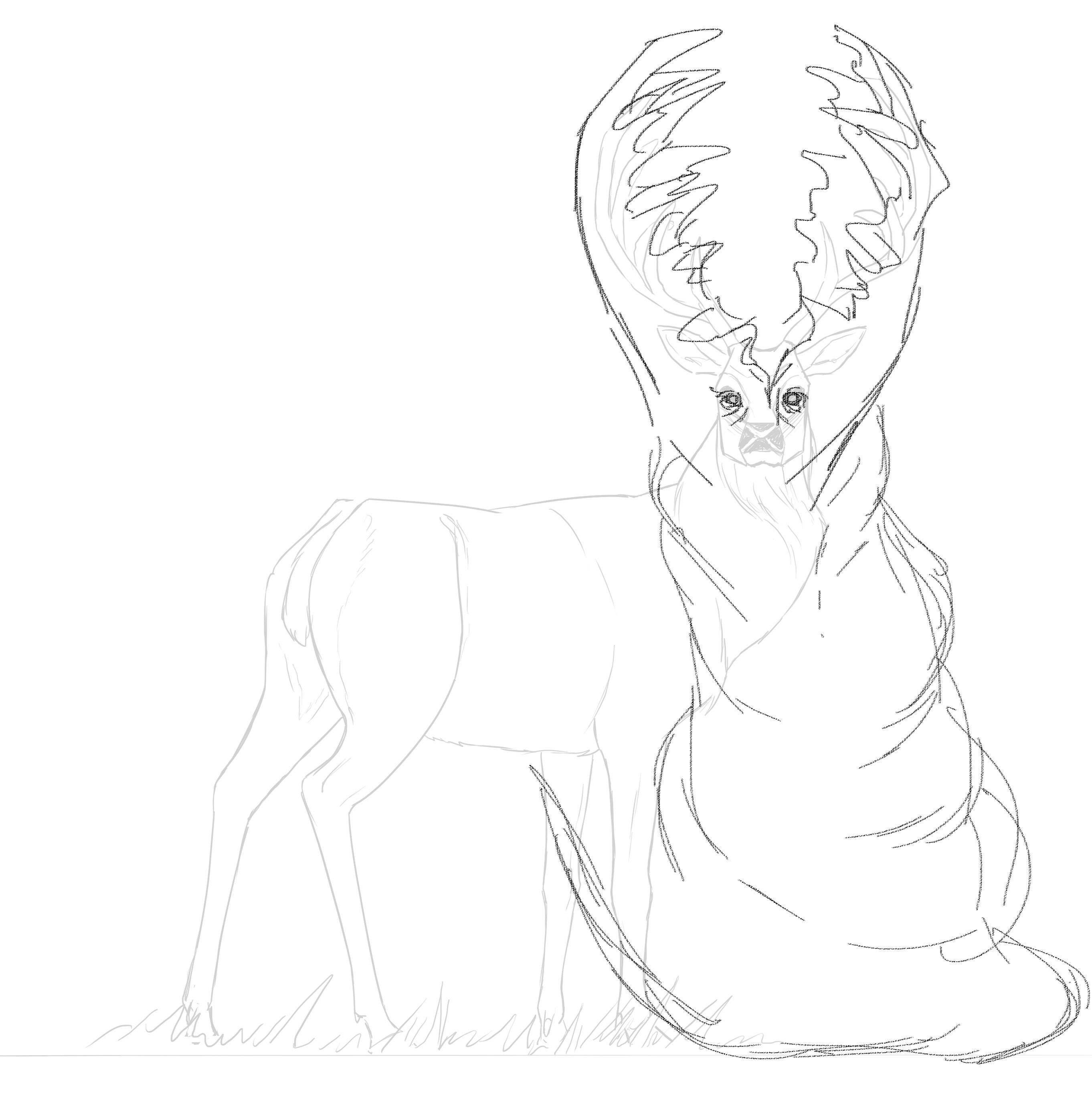 Dessiner le cou du monstre