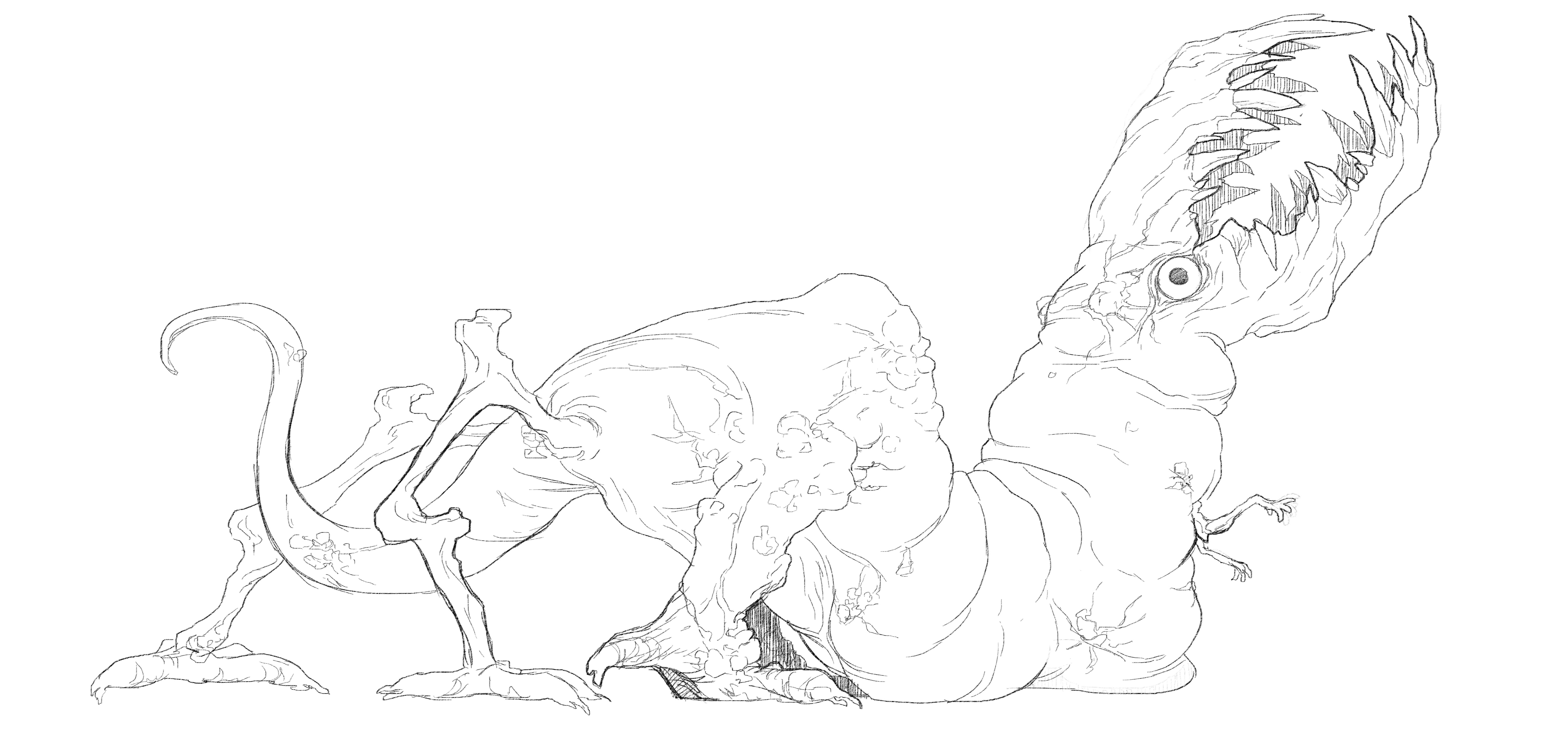 Dessin final de monstre