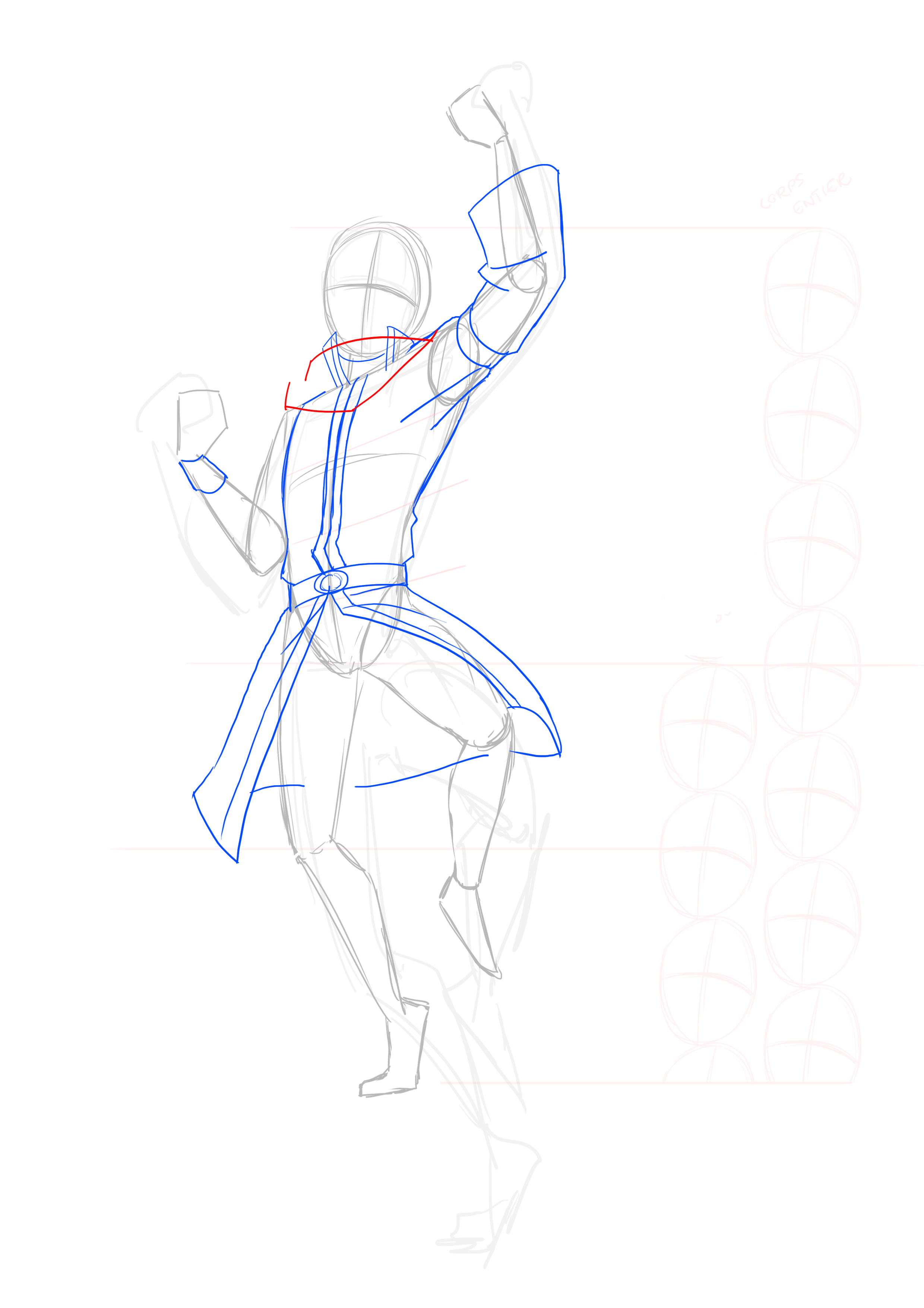 croquis de l’écharpe de Natsu