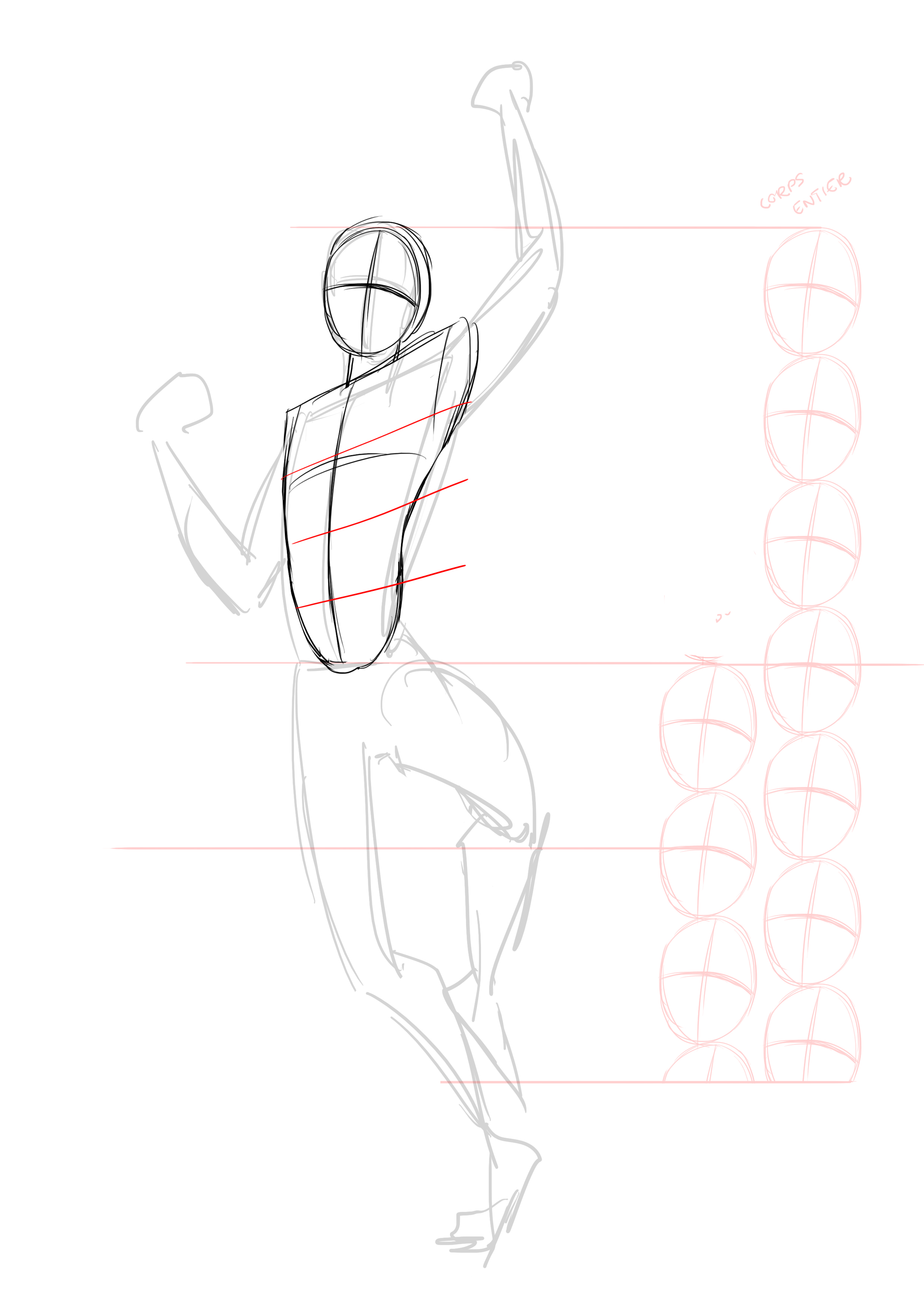 croquis des hanches de natsu