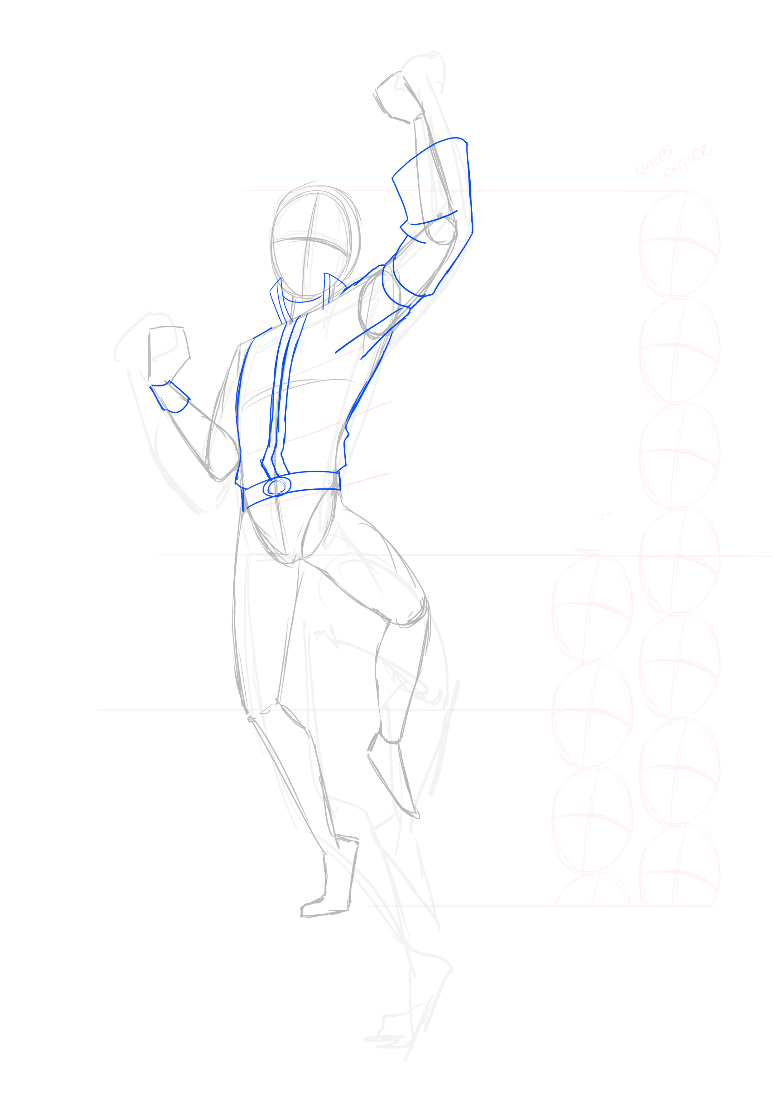 sketch of Natsu's jacket sleeve