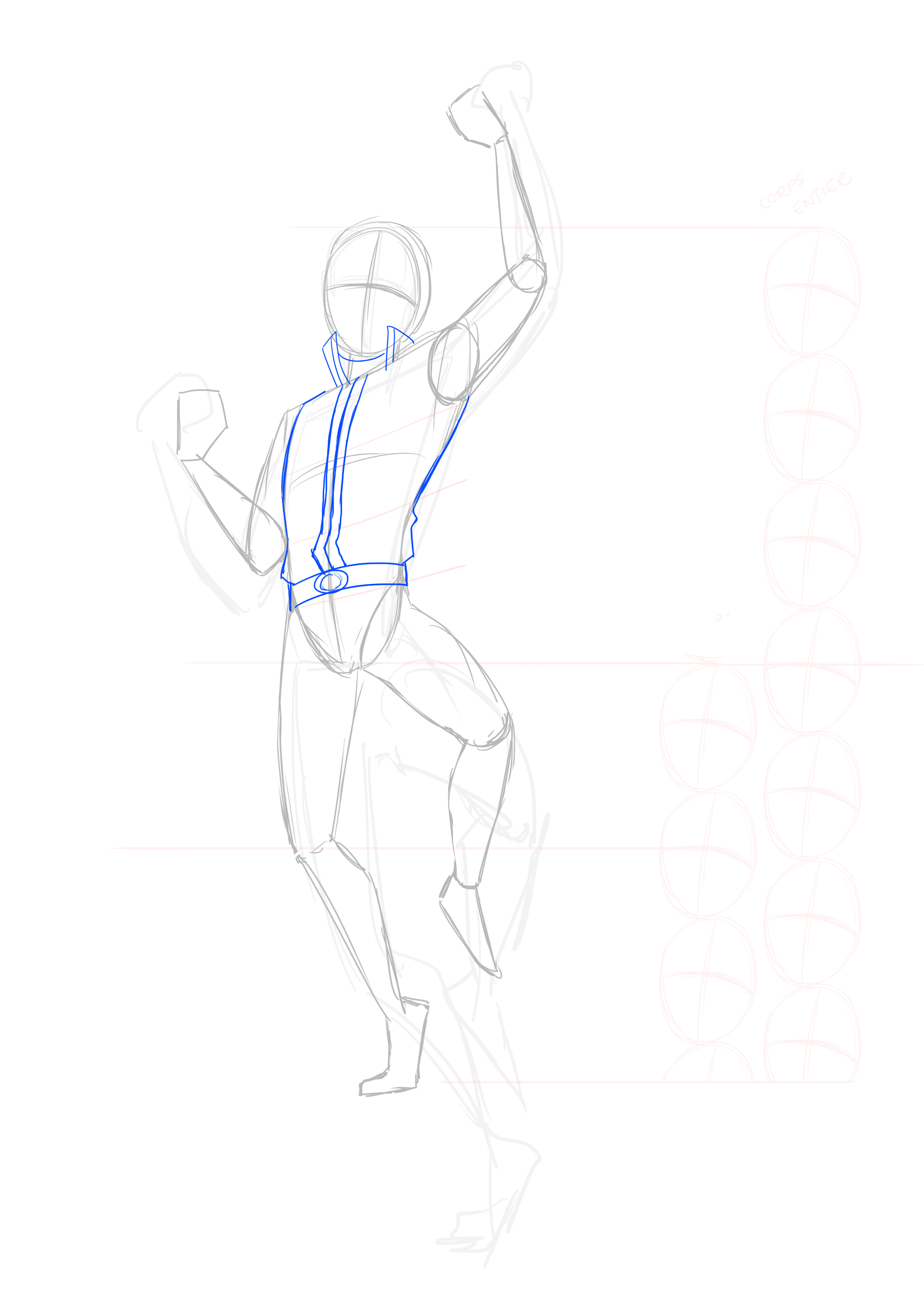 croquis de la veste de Natsu