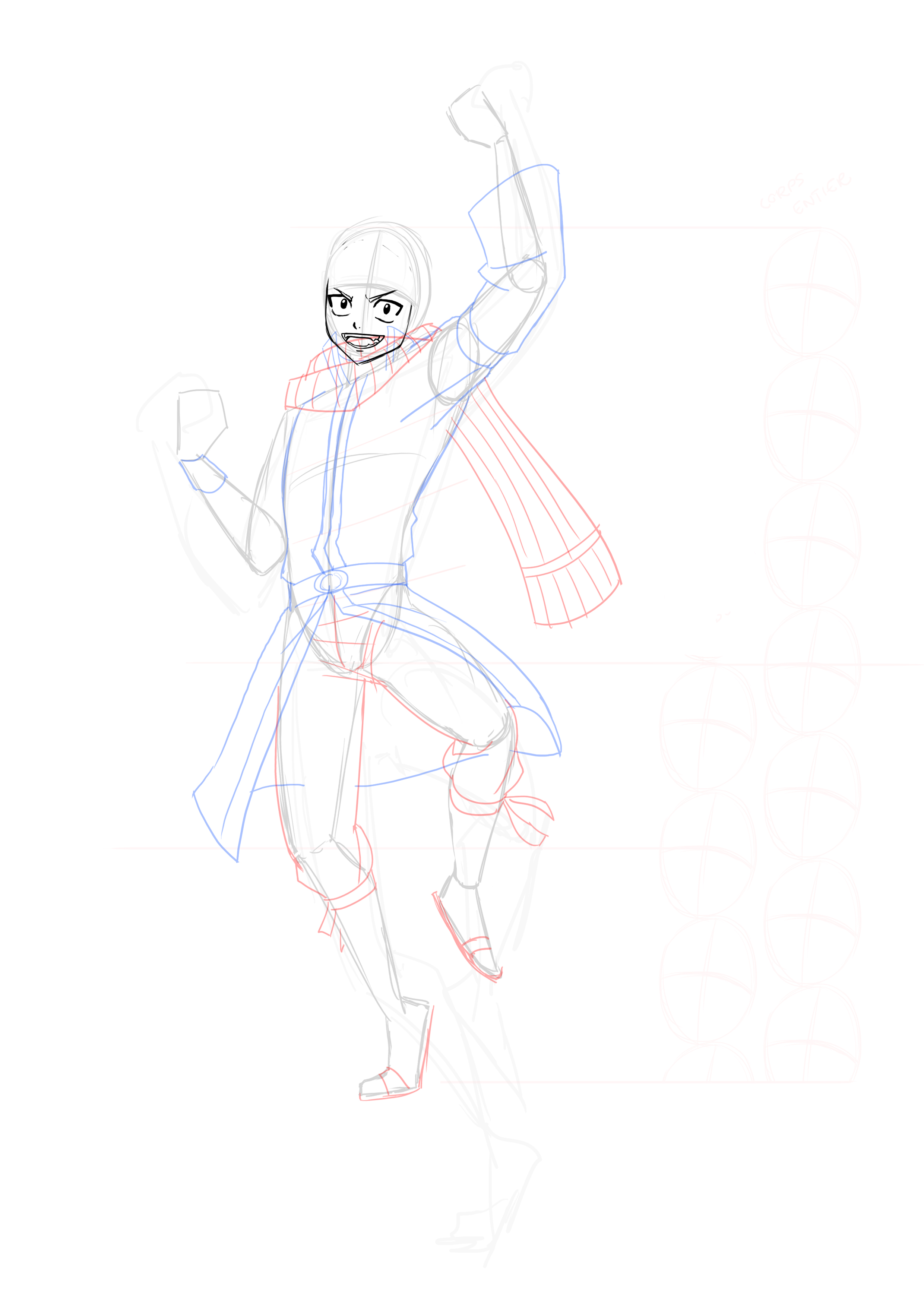 dessiner le sourire du personnage manga