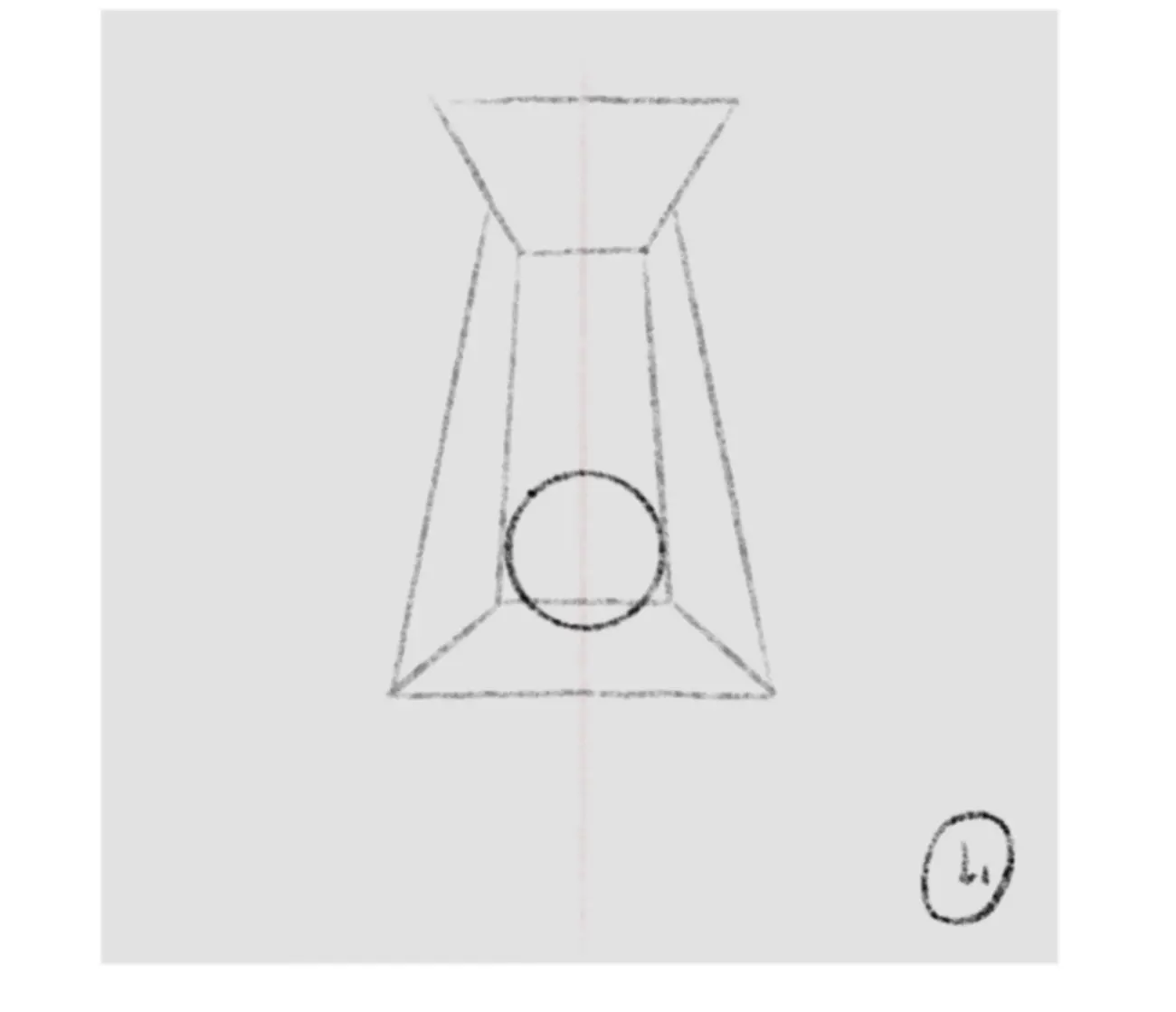 dessiner le cartilage d’un nez de face