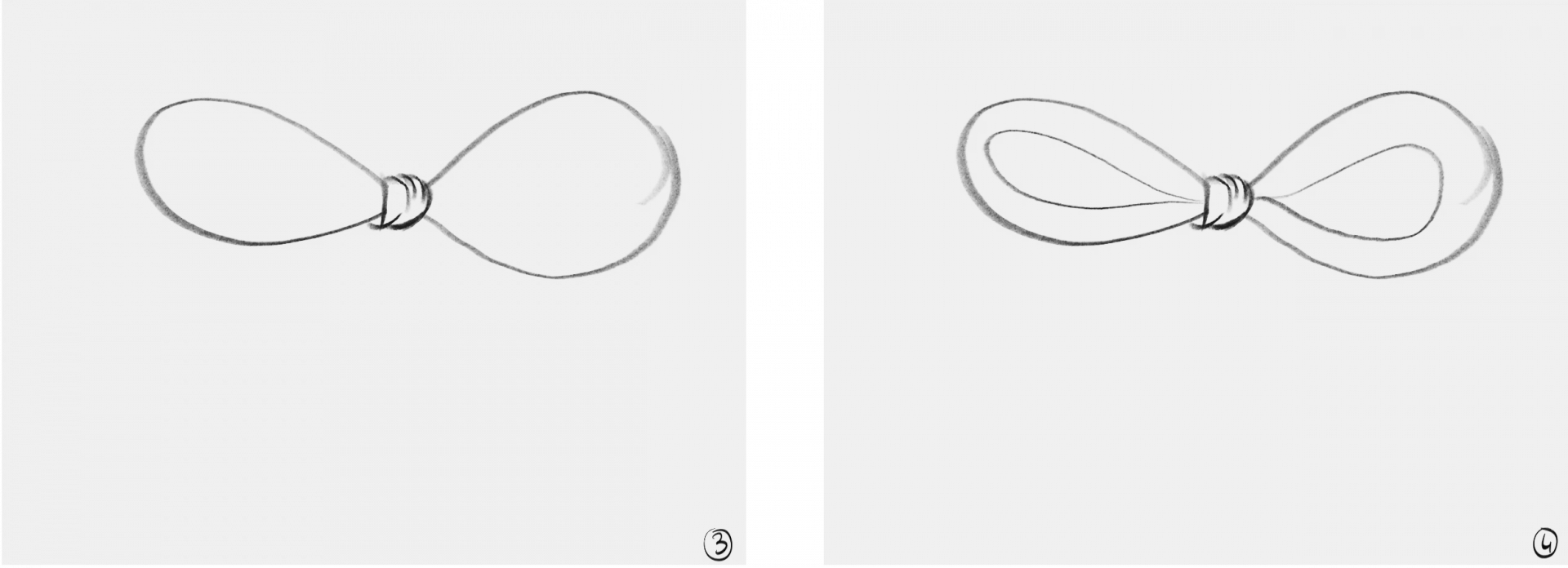 dessiner l’épaisseur d’un noeud