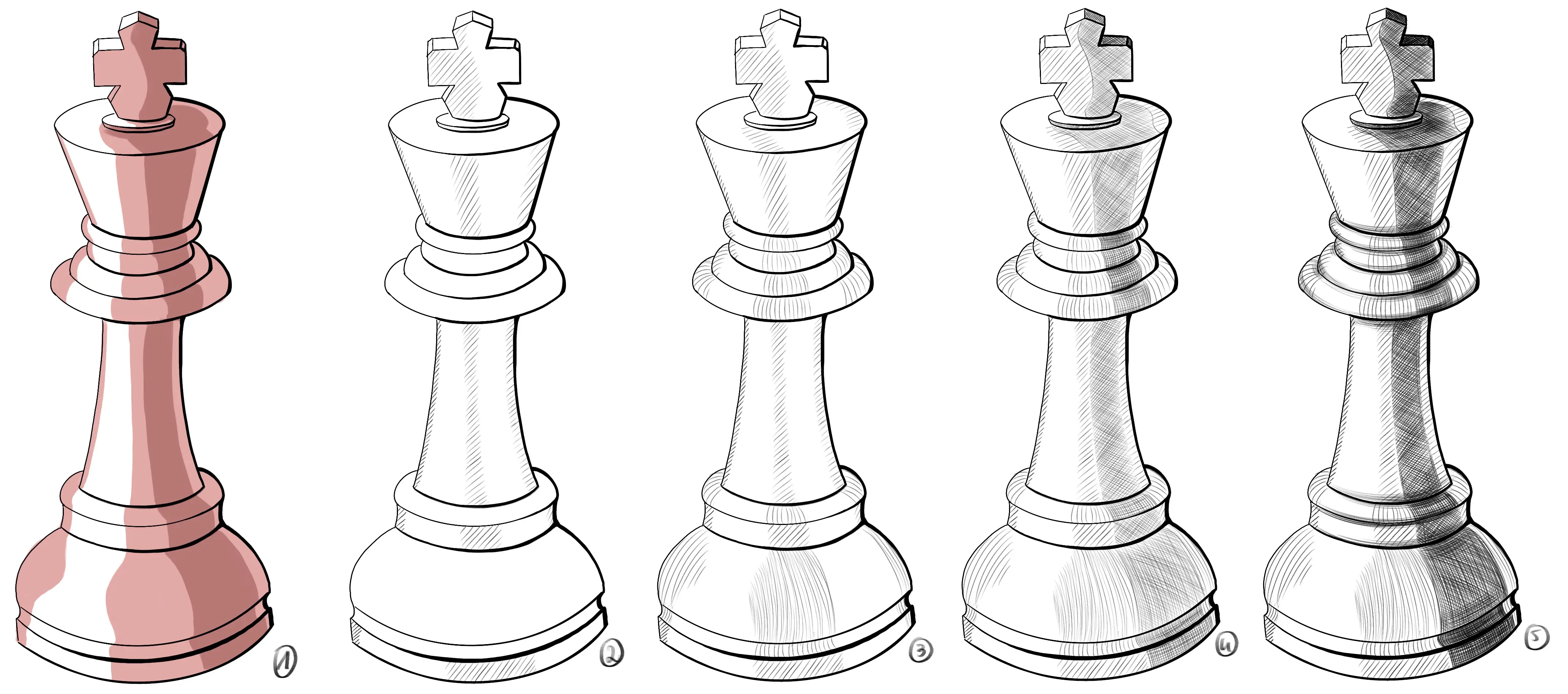 réaliser des trames pour le dessin en noir et blanc