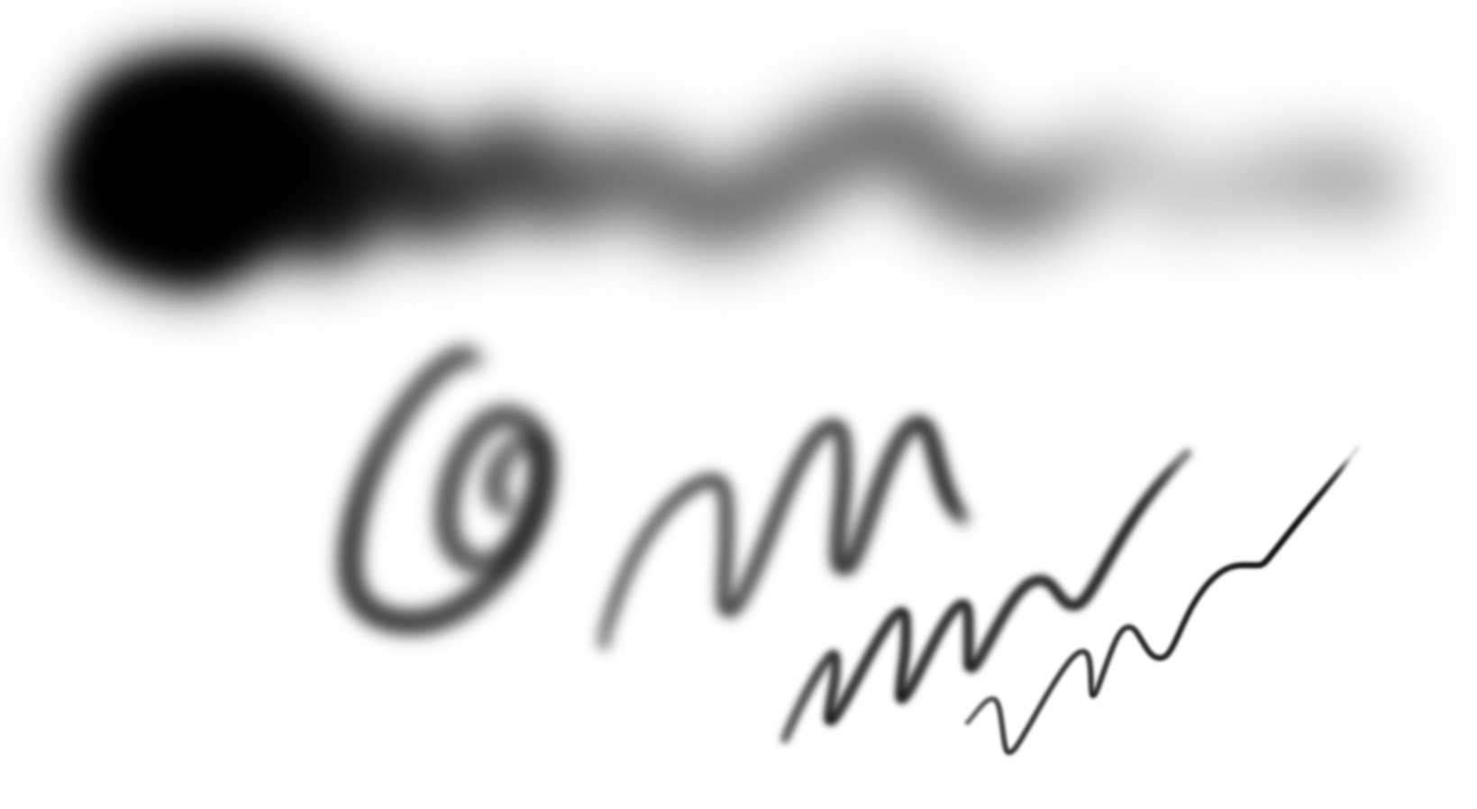 Choix de brush pour le nuage peu dense