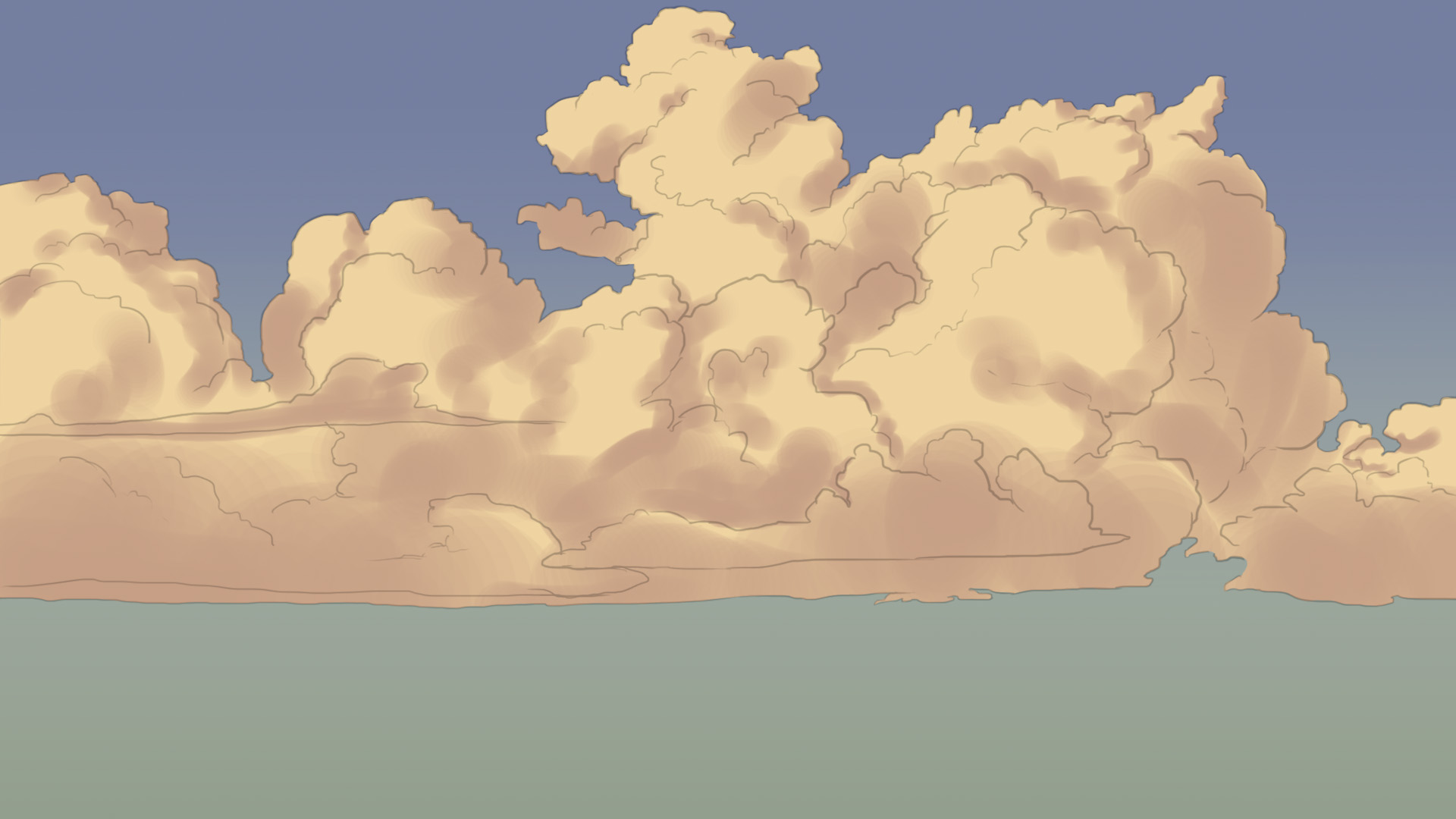 Appliquer les ombres au dessun de nuage dense