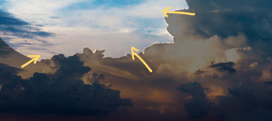 Photo d'un nuage léger