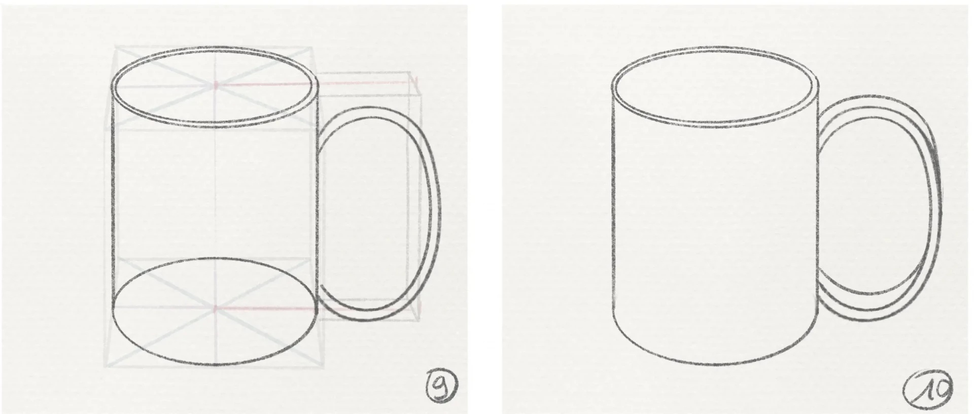 dibujo de un objeto en perspectiva