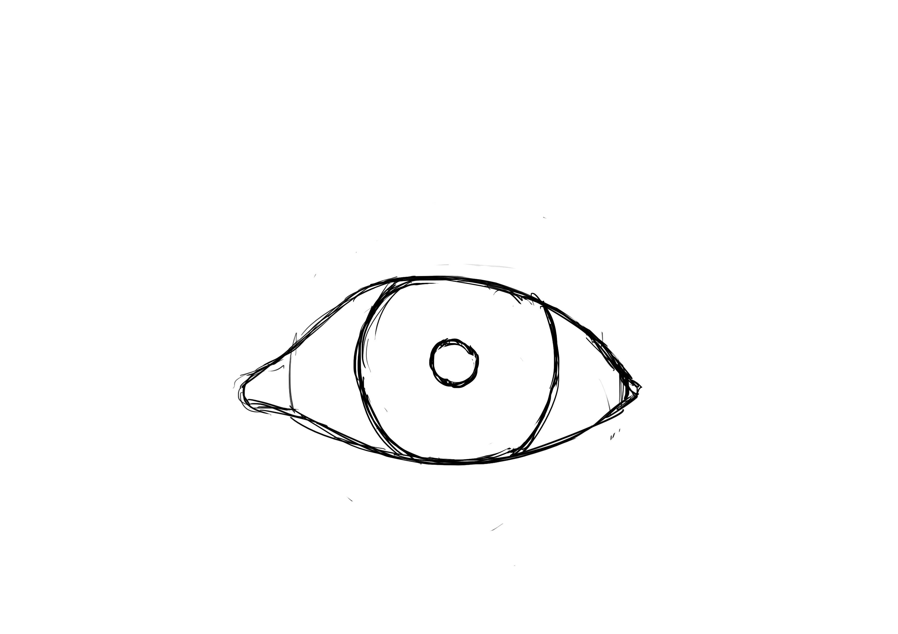 Dibujar la pupila del ojo