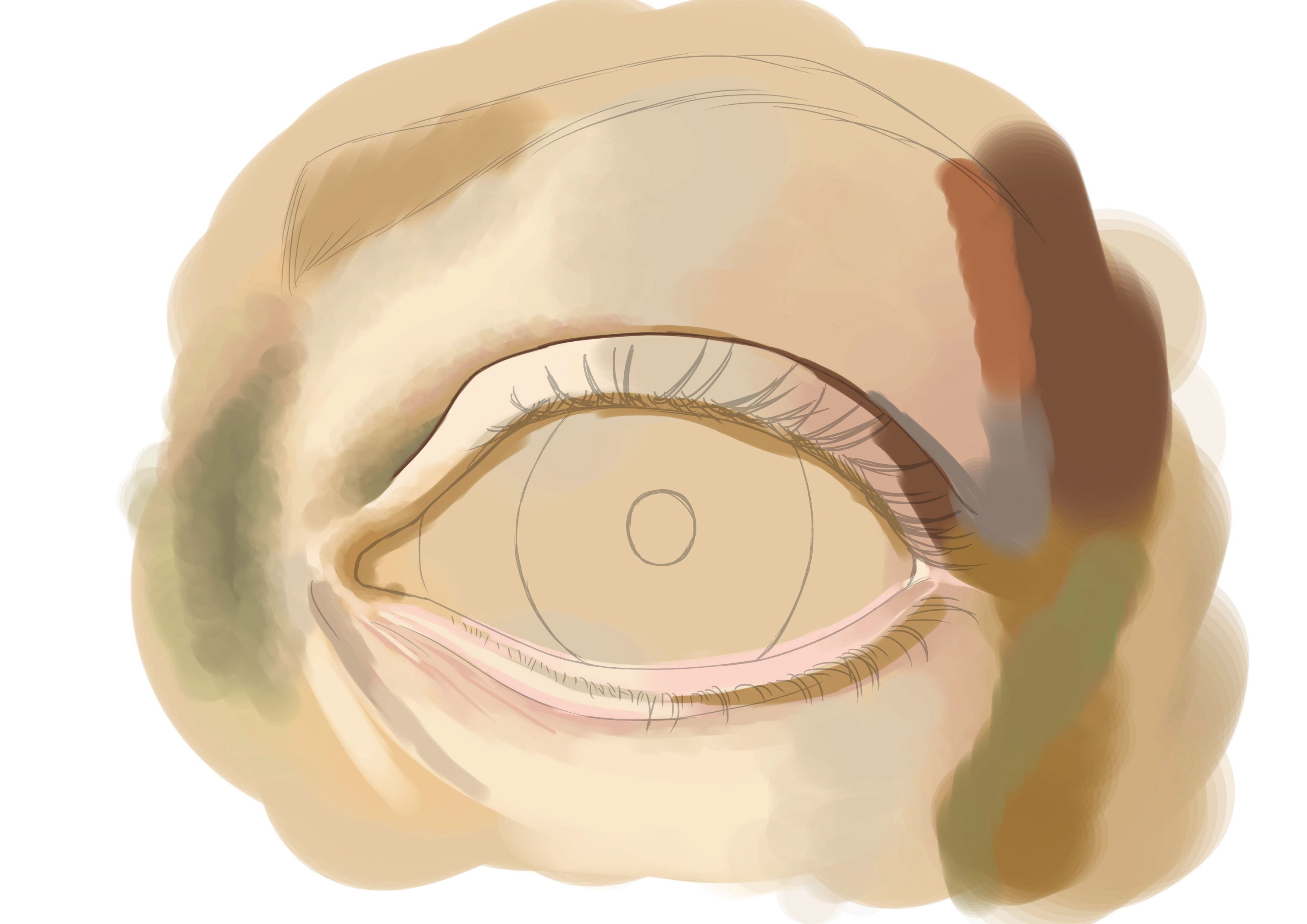 Appliquer de nouveaux ombrages au dessin de l'oeil