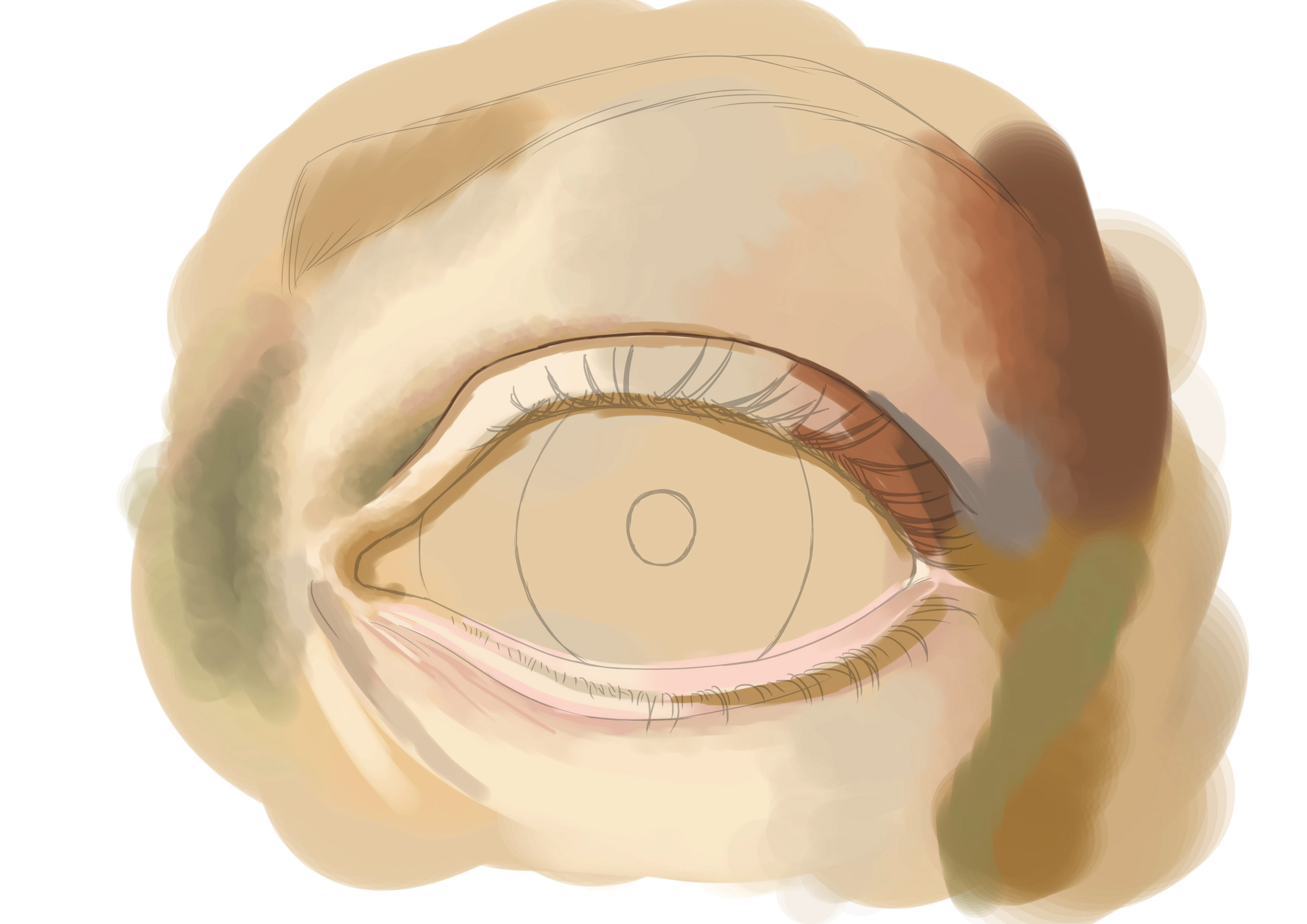 Soignez les ombrages sur le dessin de l'oeil