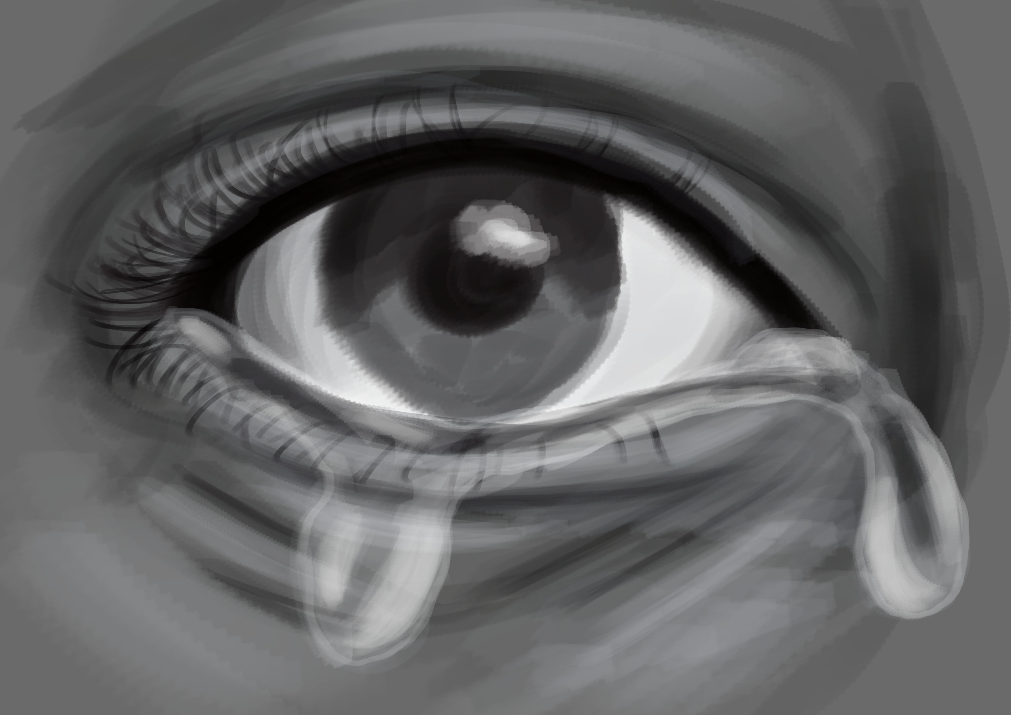 accentuer le relief des larmes de l’oeil