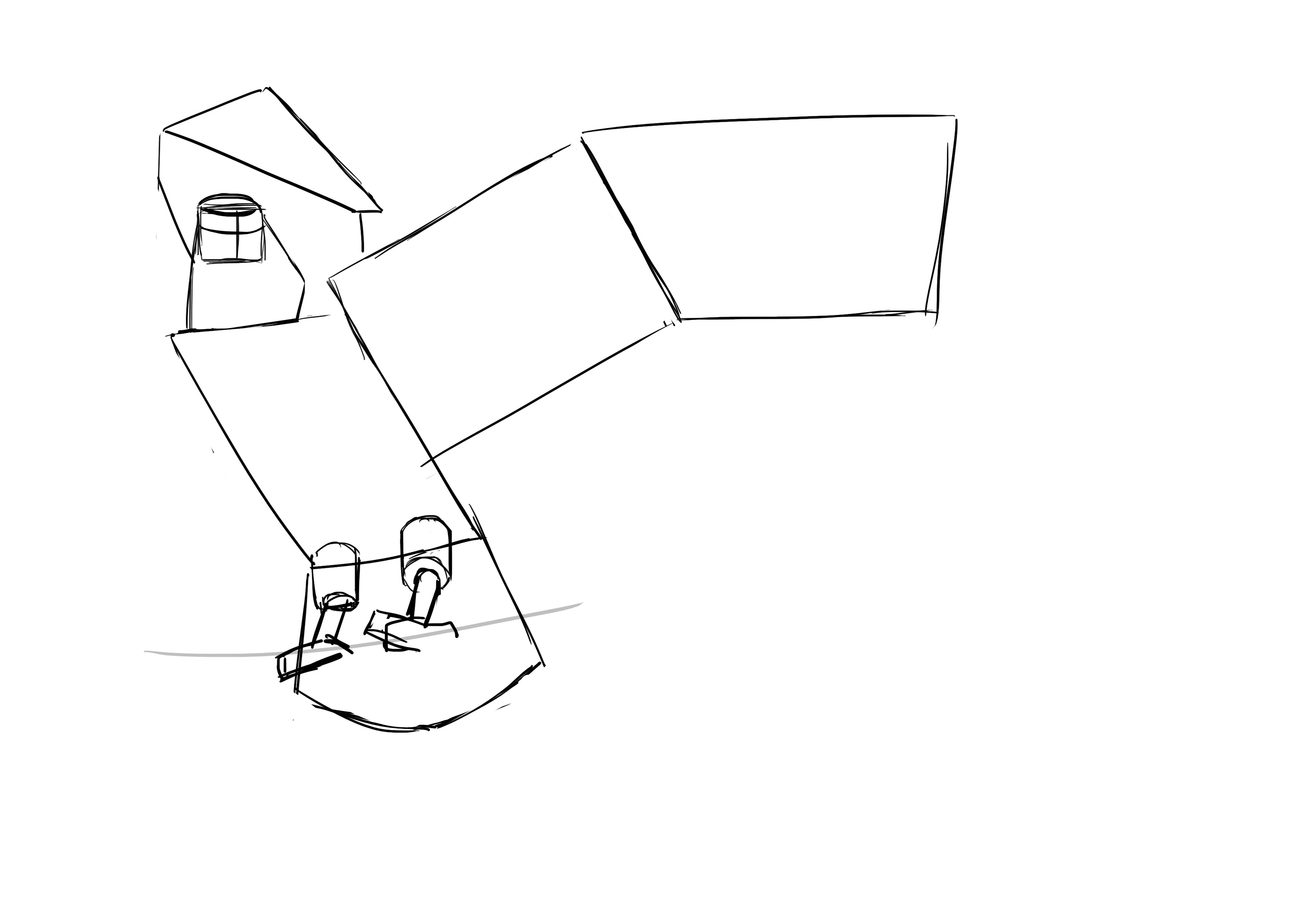 Croquis des ailes de l'oiseau 4