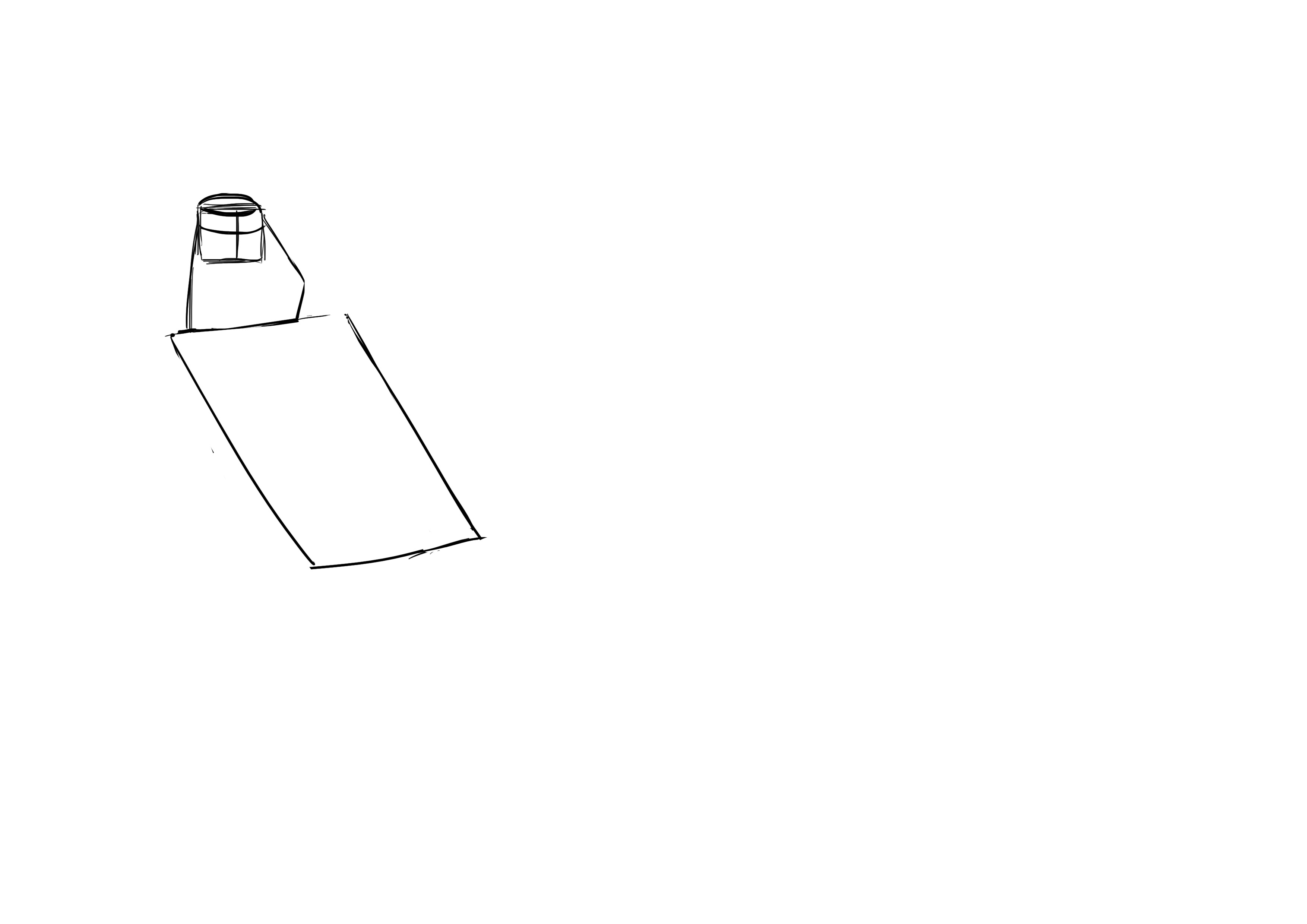 Croquis du corps de l'oiseau