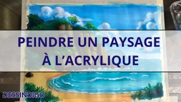 Peindre un paysage à l’acrylique