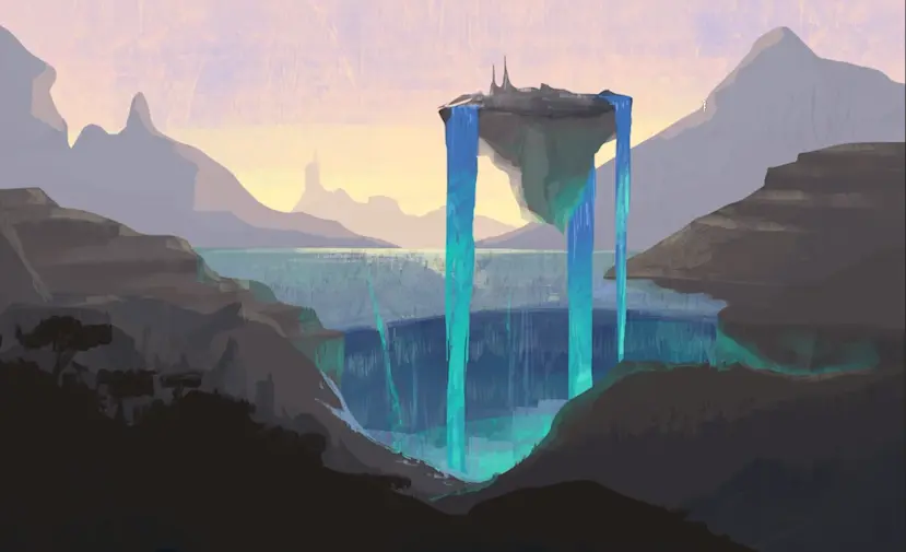 dessiner les reflets d’un paysage fantastique