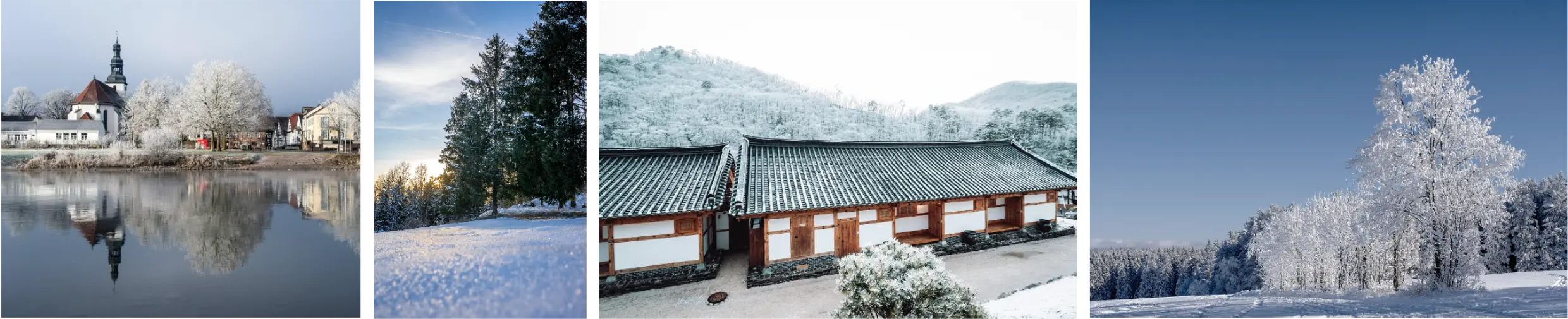 images de paysages d’hiver