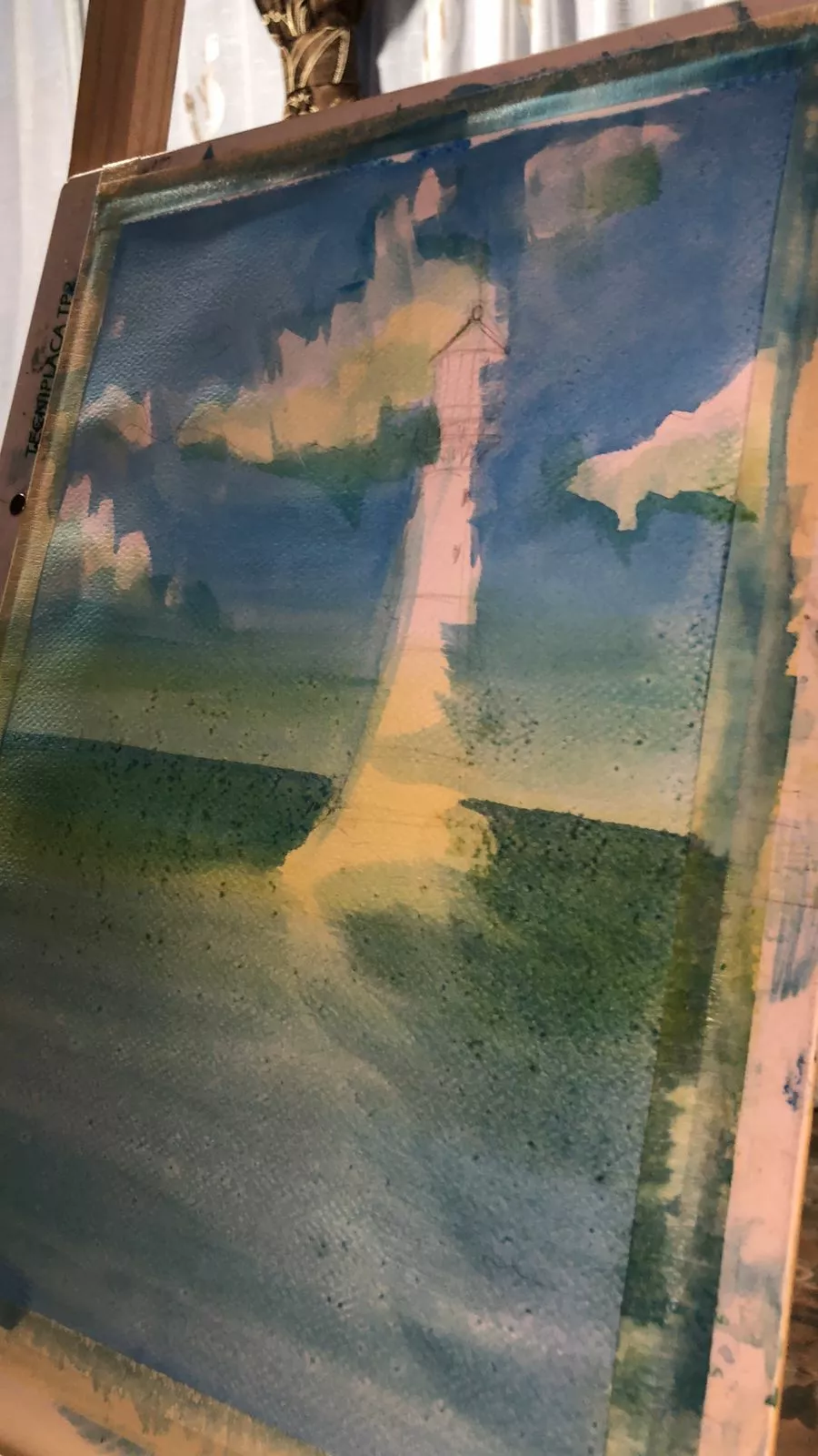 appliquer la technique du humide sur sec pour peindre un paysage marin à l’aquarelle 