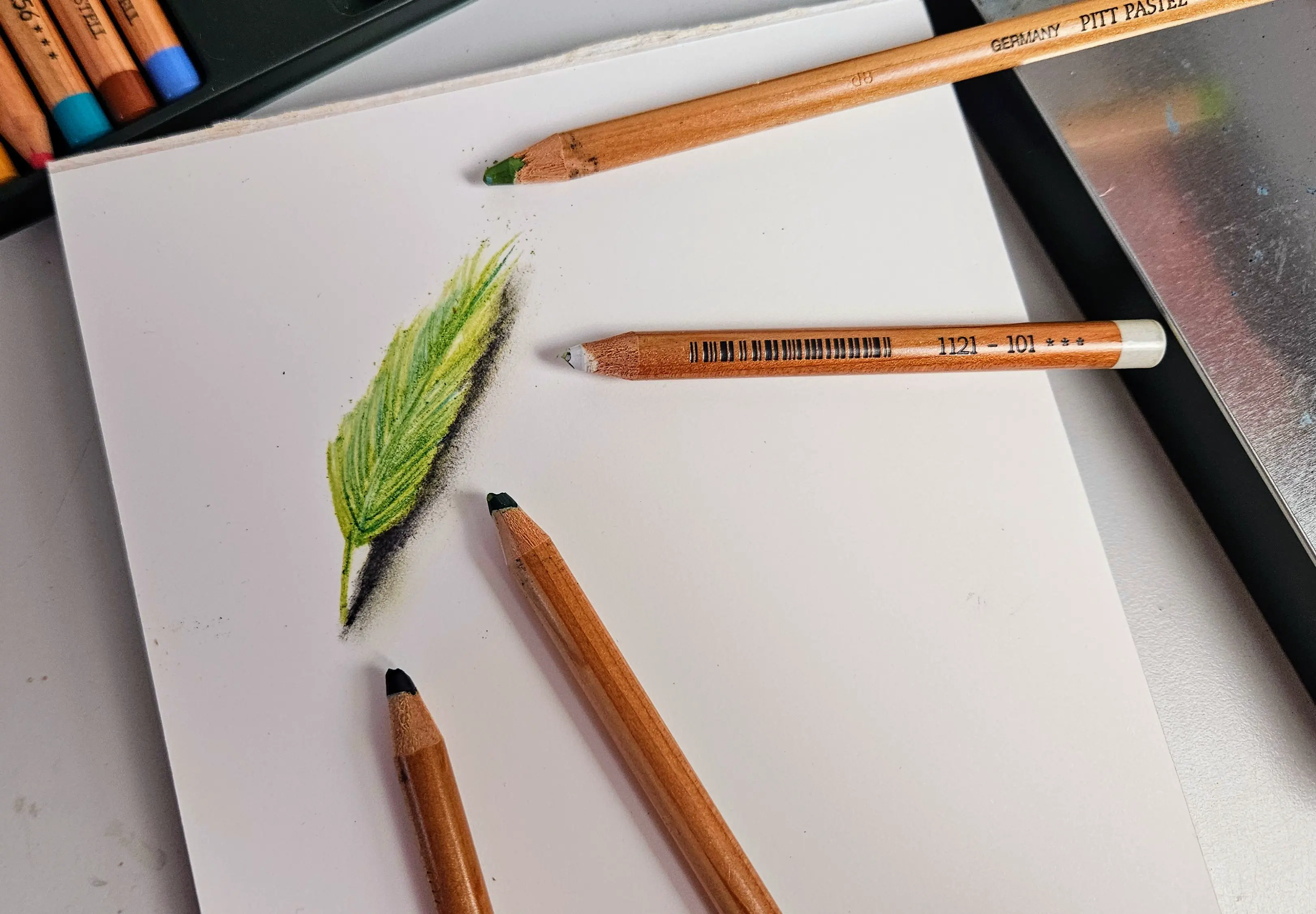 exemple d’un dessin aux pastels secs faber-castell