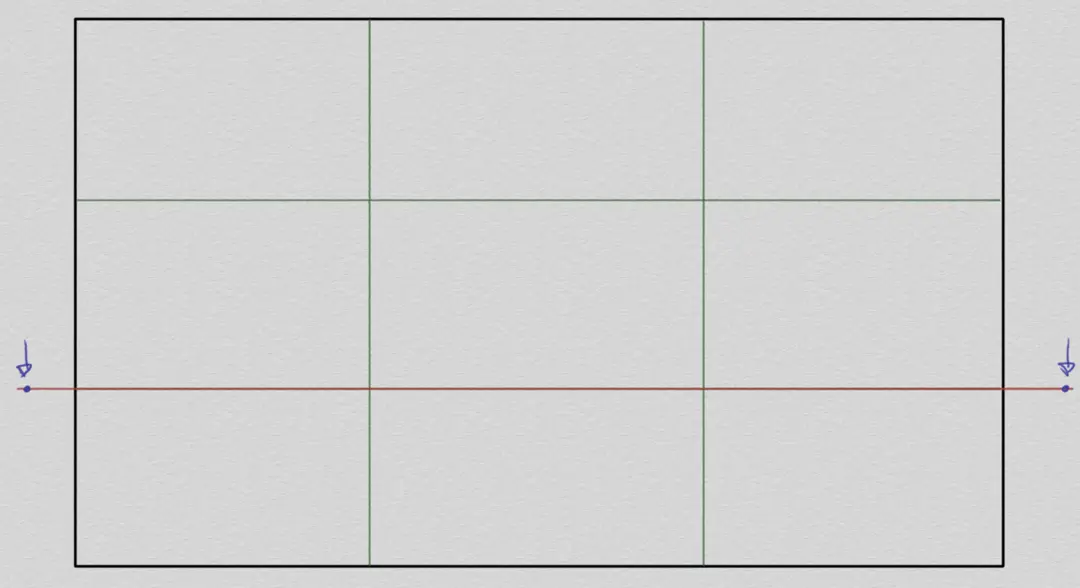 la composition pour dessiner un paysage en perspective
