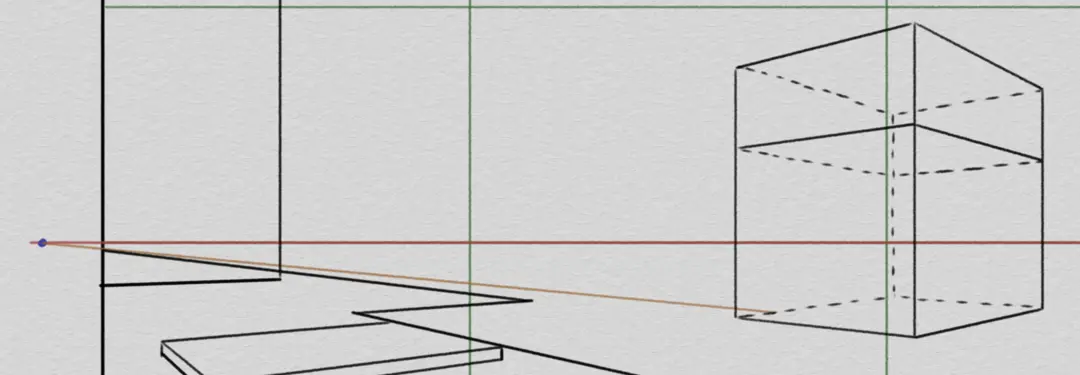 dessiner un arbre d’un paysage en perspective