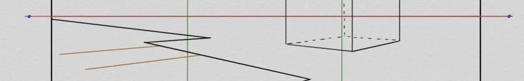 dessiner la base d’un ponton d’un paysage en perspective