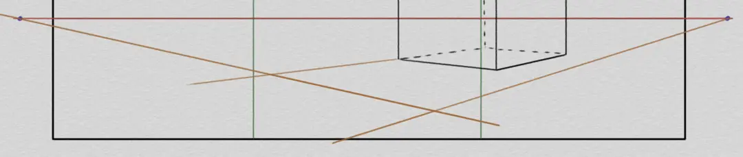 dessiner la ligne de fuite d’un paysage en perspective