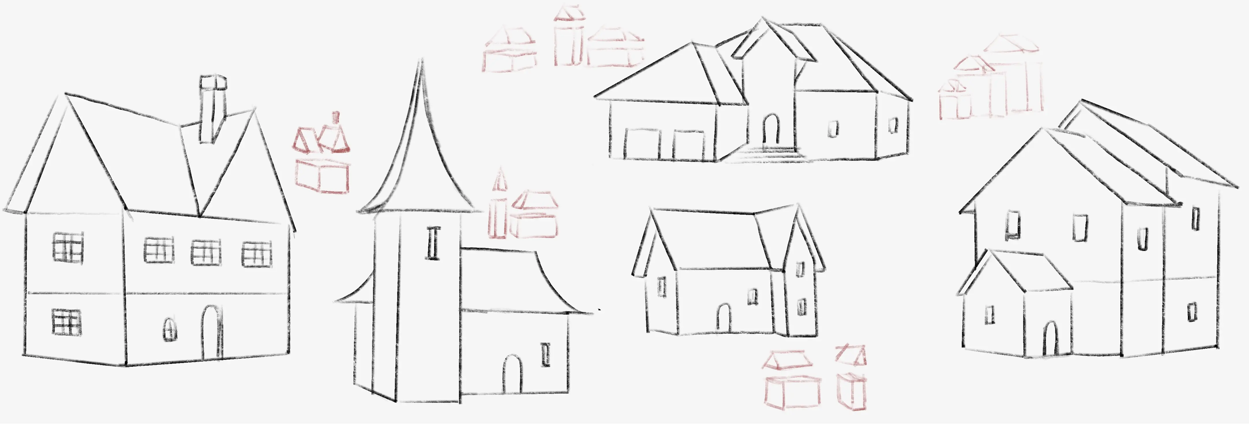 les bâtiments d’un paysage urbain