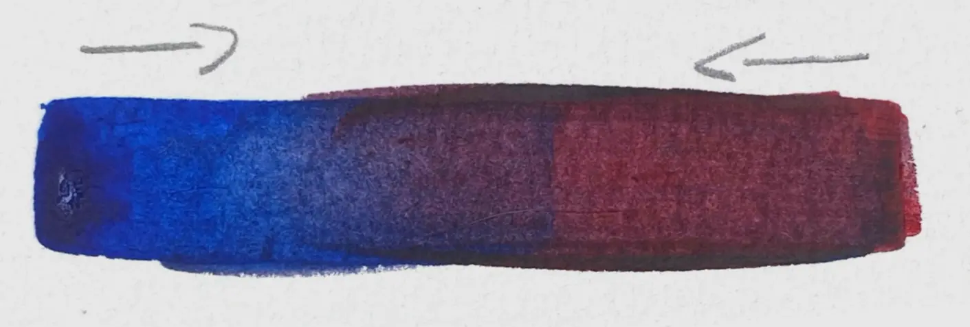 réaliser des dégradés en peinture acrylique pour débutants