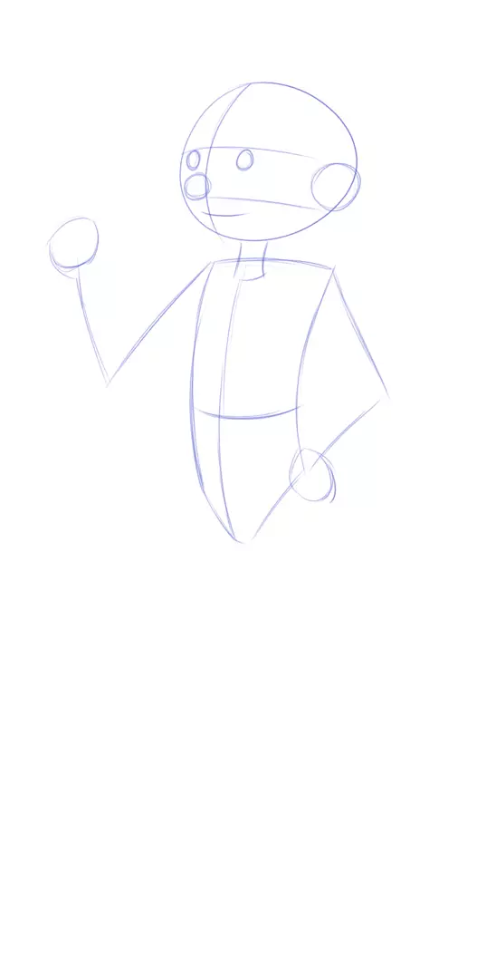 dessin des bras d’un personnage de BD