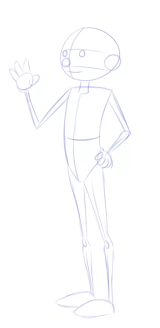 dessin des doigts d’un personnage de BD