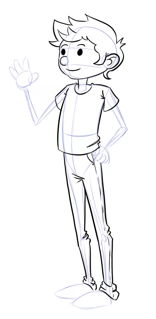 dessin des vêtements d’un personnage de BD