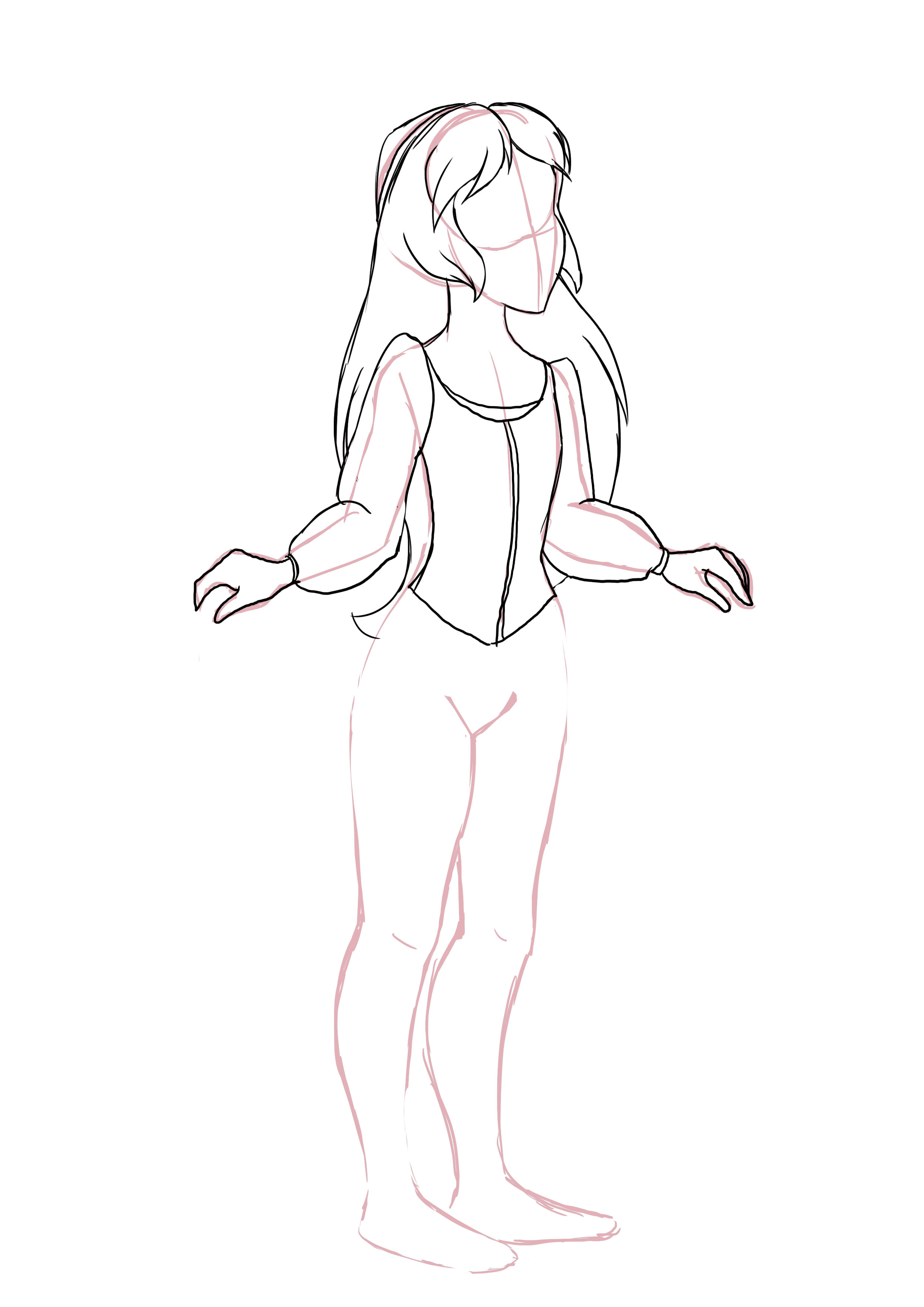 dessiner le bustier d’Eilonwy 2