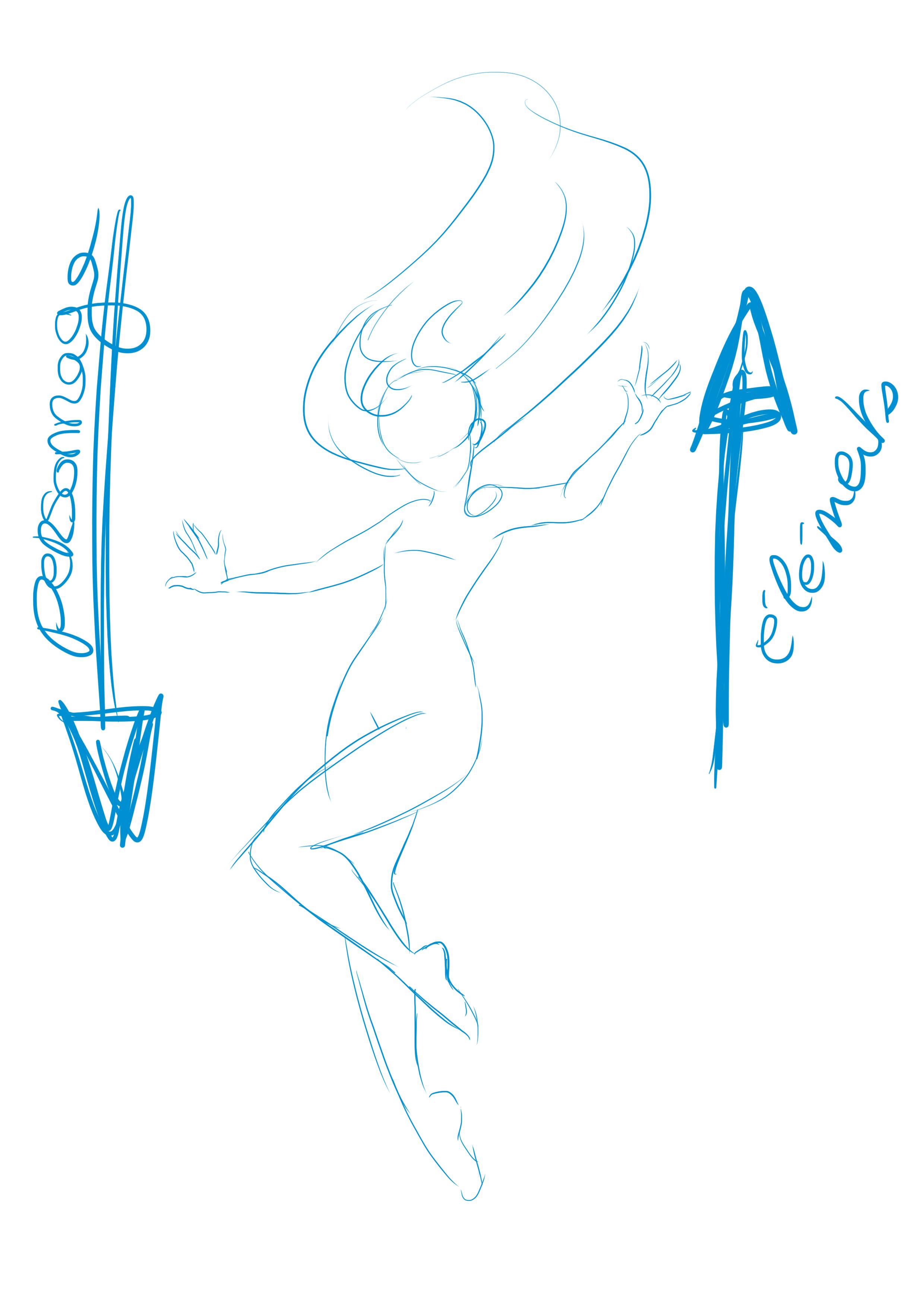 Elemente einer fallenden Figur zeichnen 1