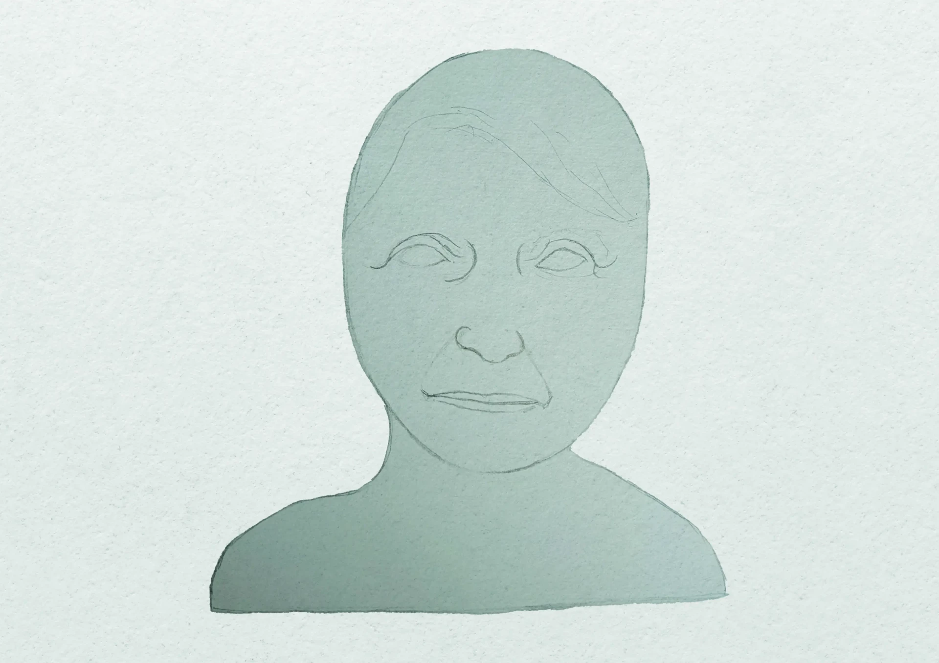 dessiner la bouche d'une personne âgée