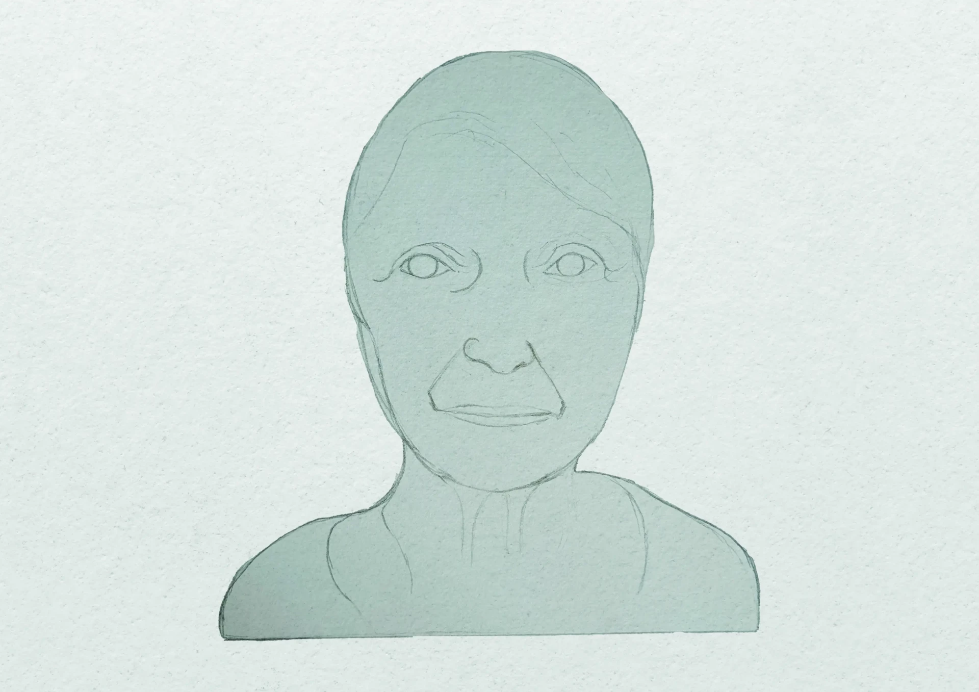 dessiner les volumes d’une personne âgée