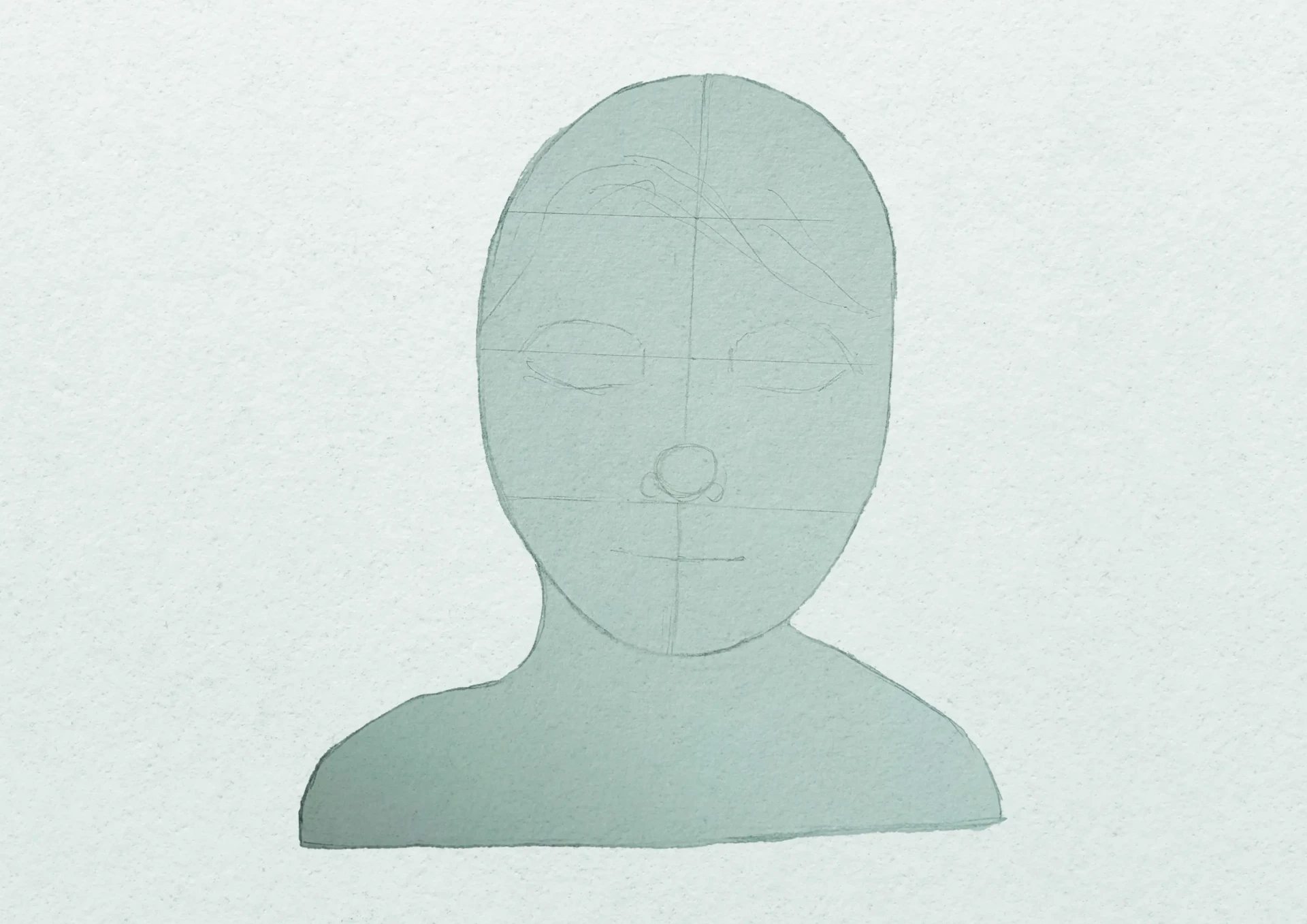 dessiner les yeux d’une personne âgée