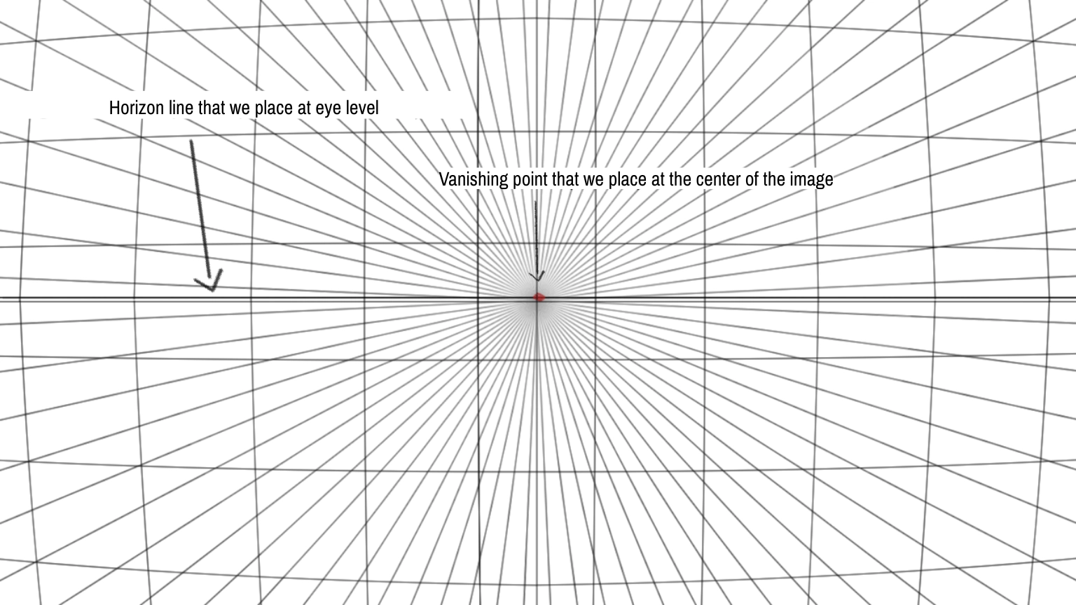 diagram showing how tracing the lines allowing you to construct the object