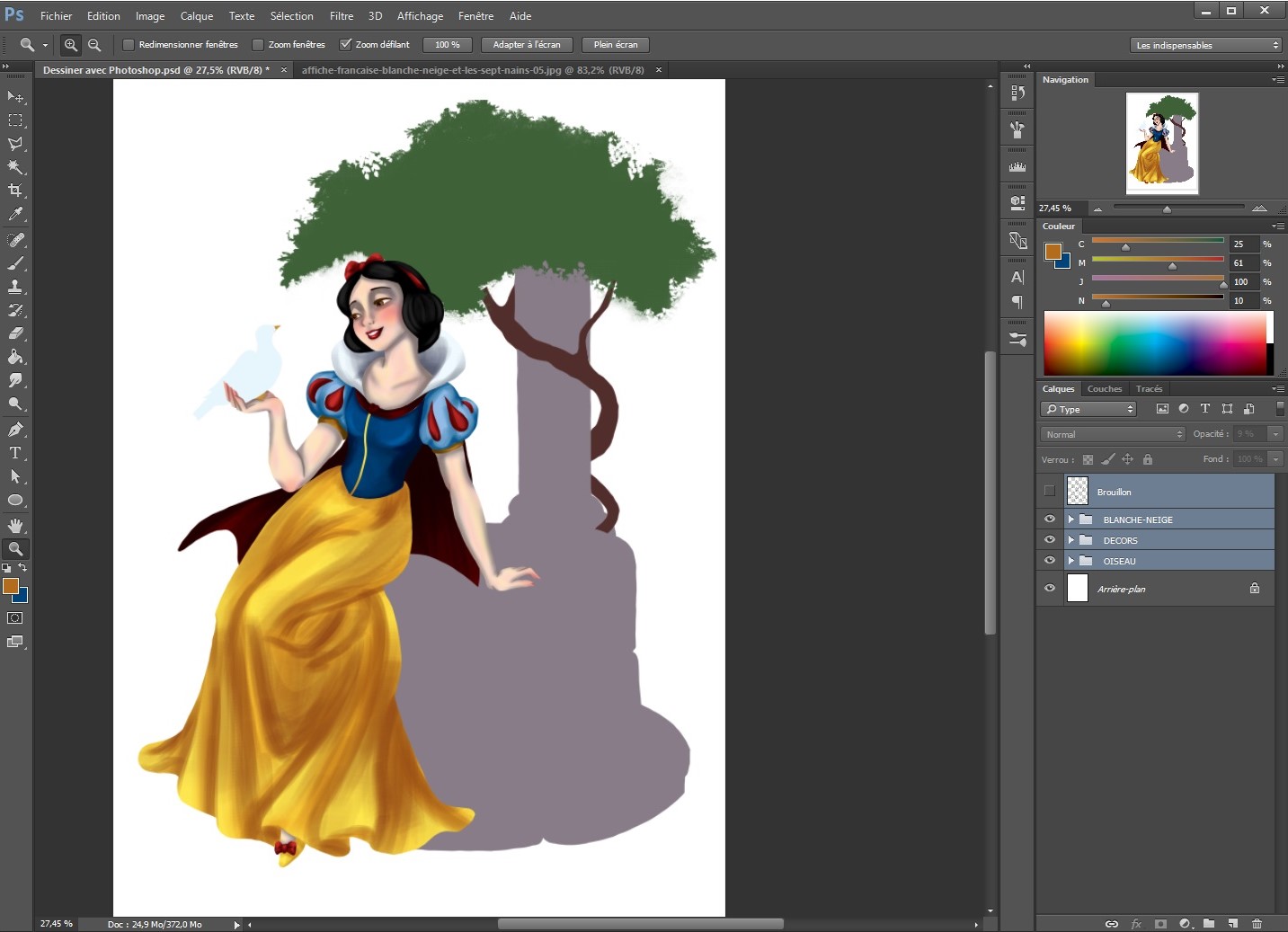 Dessiner les détails de l'illustration avec photoshop