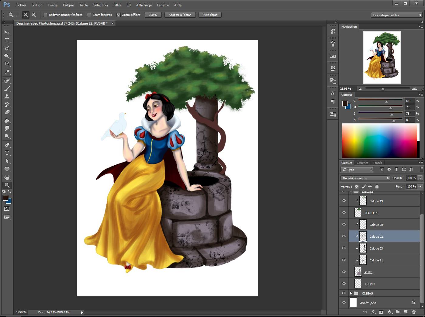 Dessiner les détails du puits avec photoshop 2