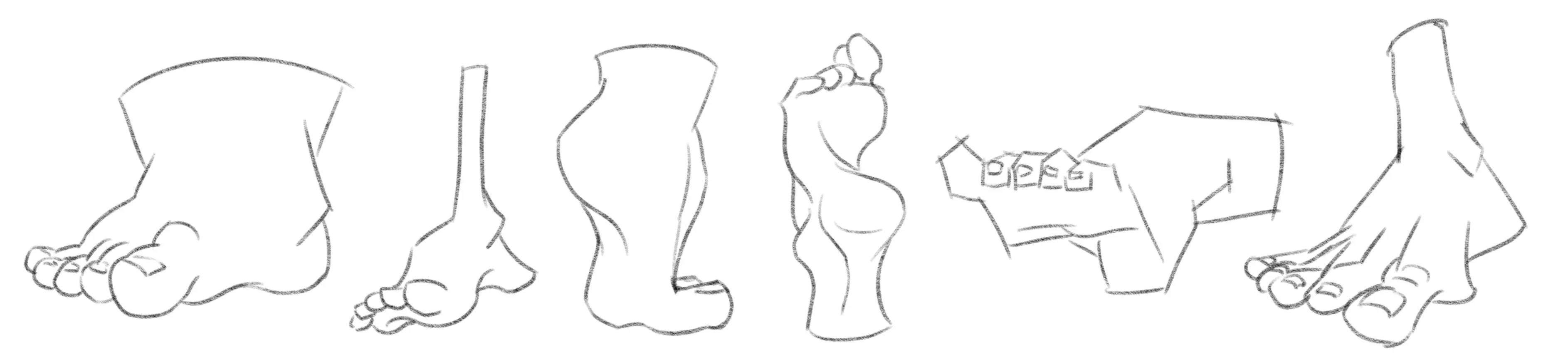 dessiner des pieds stylisés ou exagérés