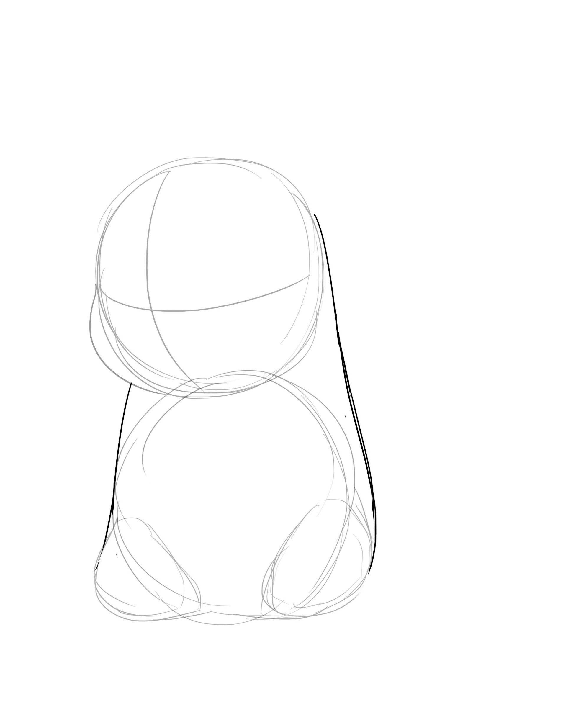 Dessiner le dos de Pikachu