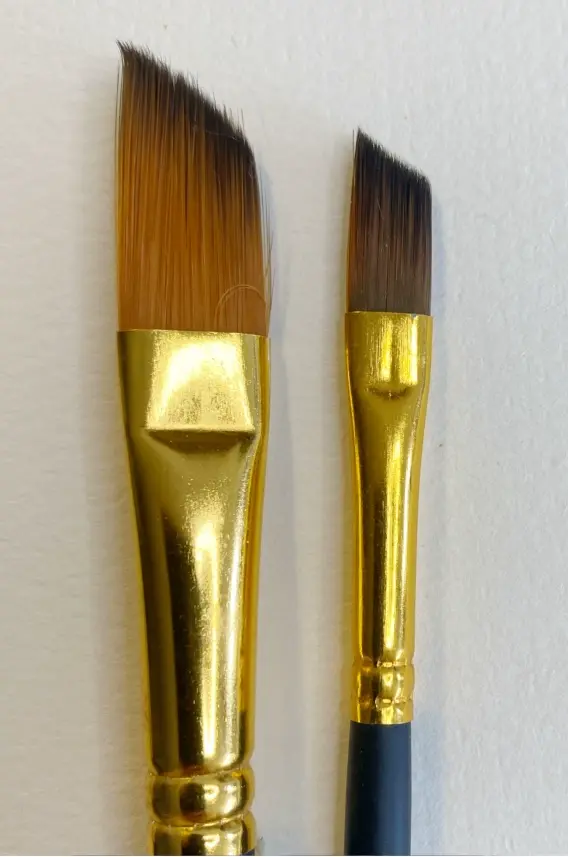 les pinceaux biseautés pour faire de l’aquarelle