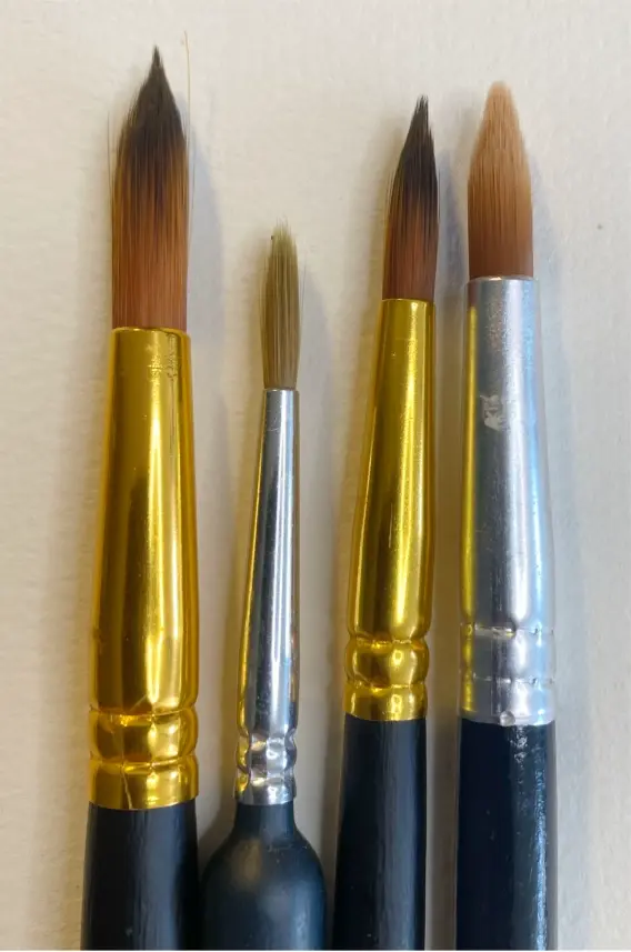 les pinceaux ronds pour faire de l’aquarelle