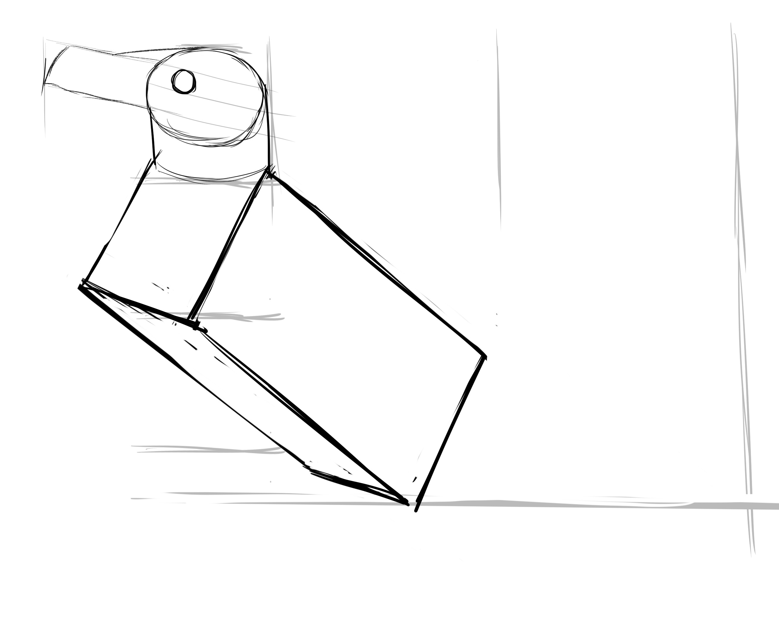 croquis du corps du pingouin