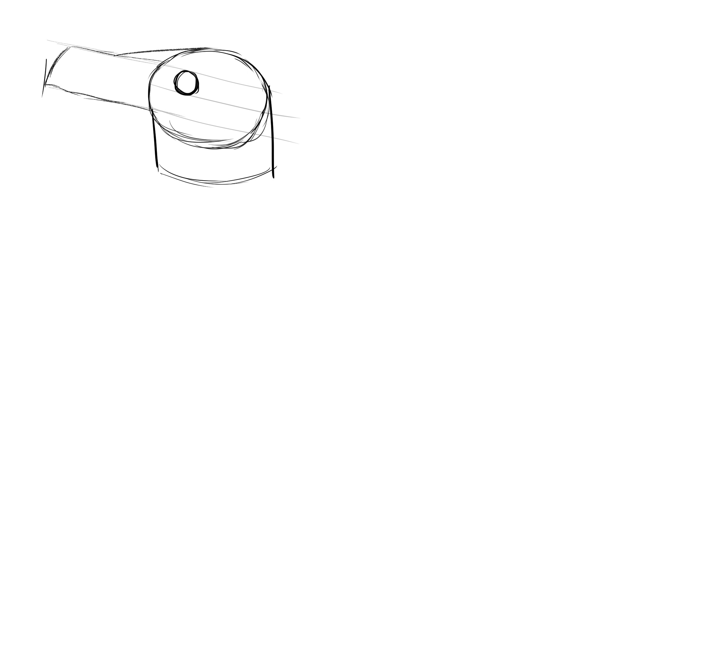 croquis du cou du pingouin